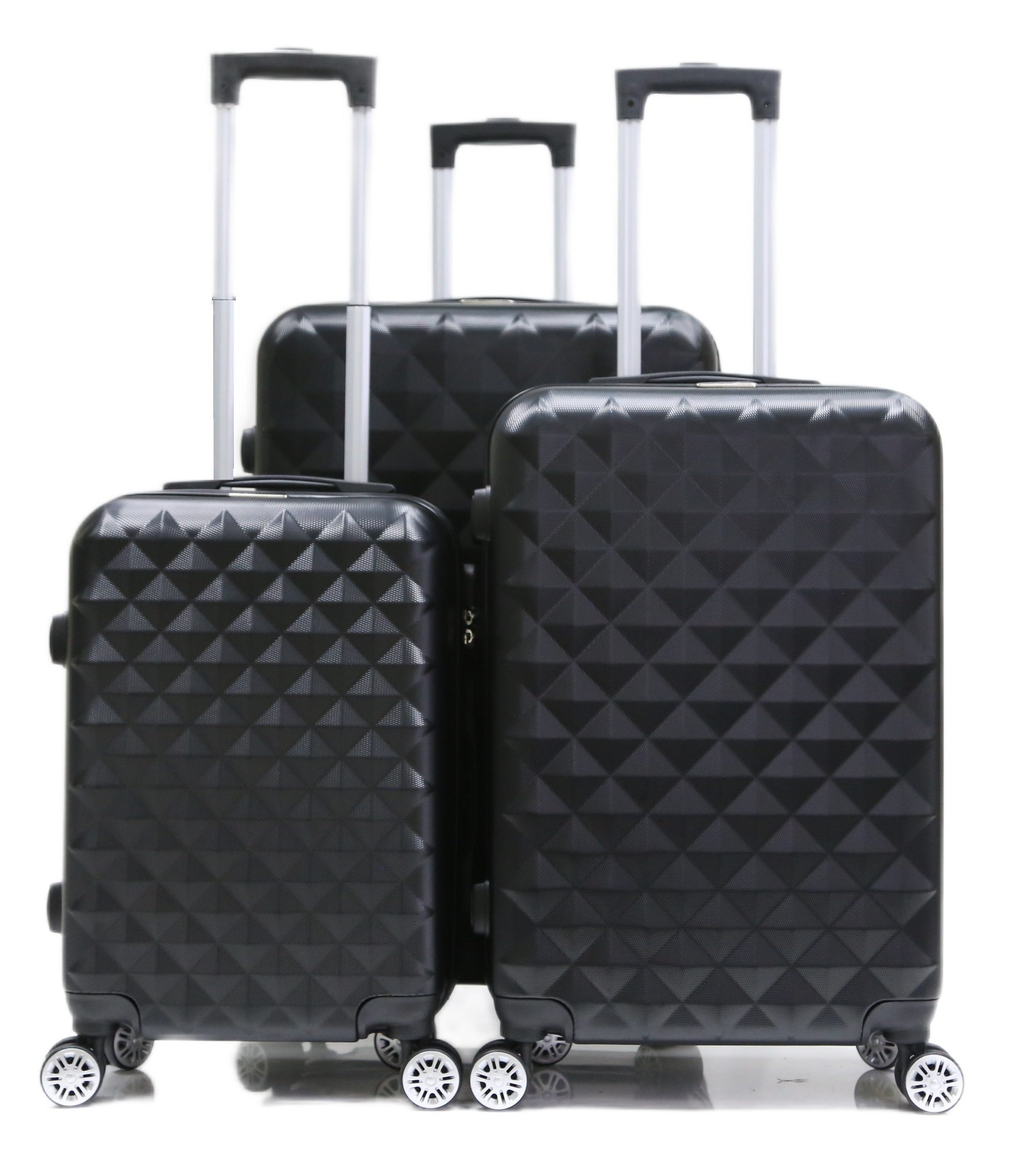 Leichtgewicht Reisen Set), Hartschalenkoffer Reisekoffer Reisekoffer 3 mittel Organizer Trolley Rollen 4 KESSMANN Kofferset groß, Teilig dunkelblau tlg., Reisekoffer klein (Koffer-Set, 3 Gepäck Urlaubskoffer Rollkoffer Gepäckset Kofferset 360° Rollen, Handgepäck Urlaub