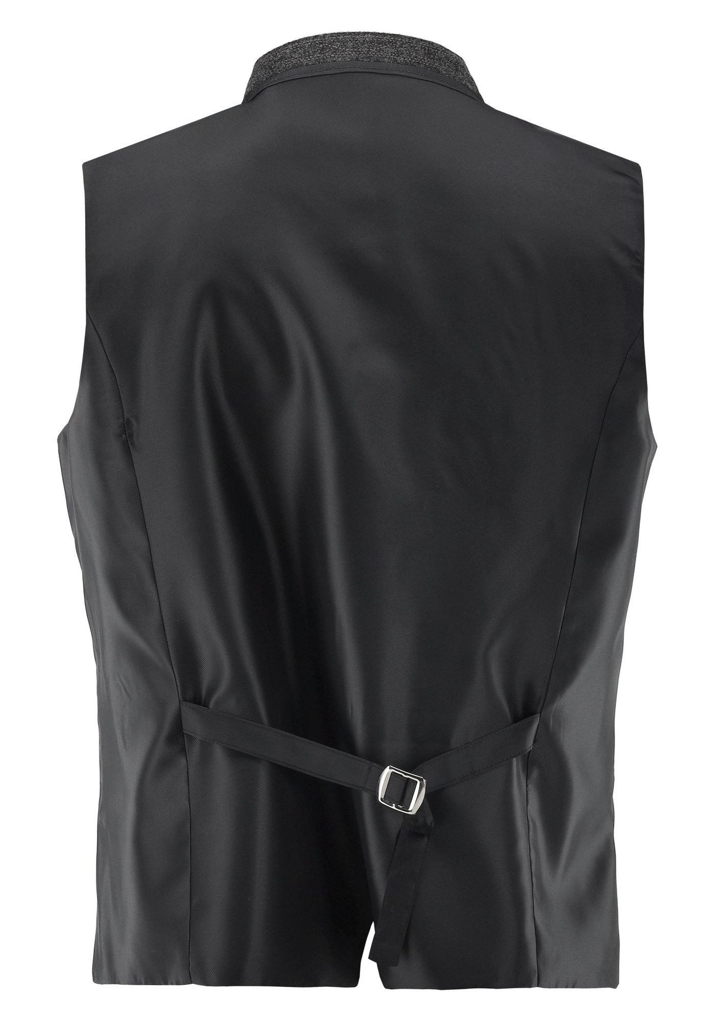OS Trachten Trachtenweste Teger Rautenmuster, Slim Fit, Stehkragen, 3 Leistentaschen