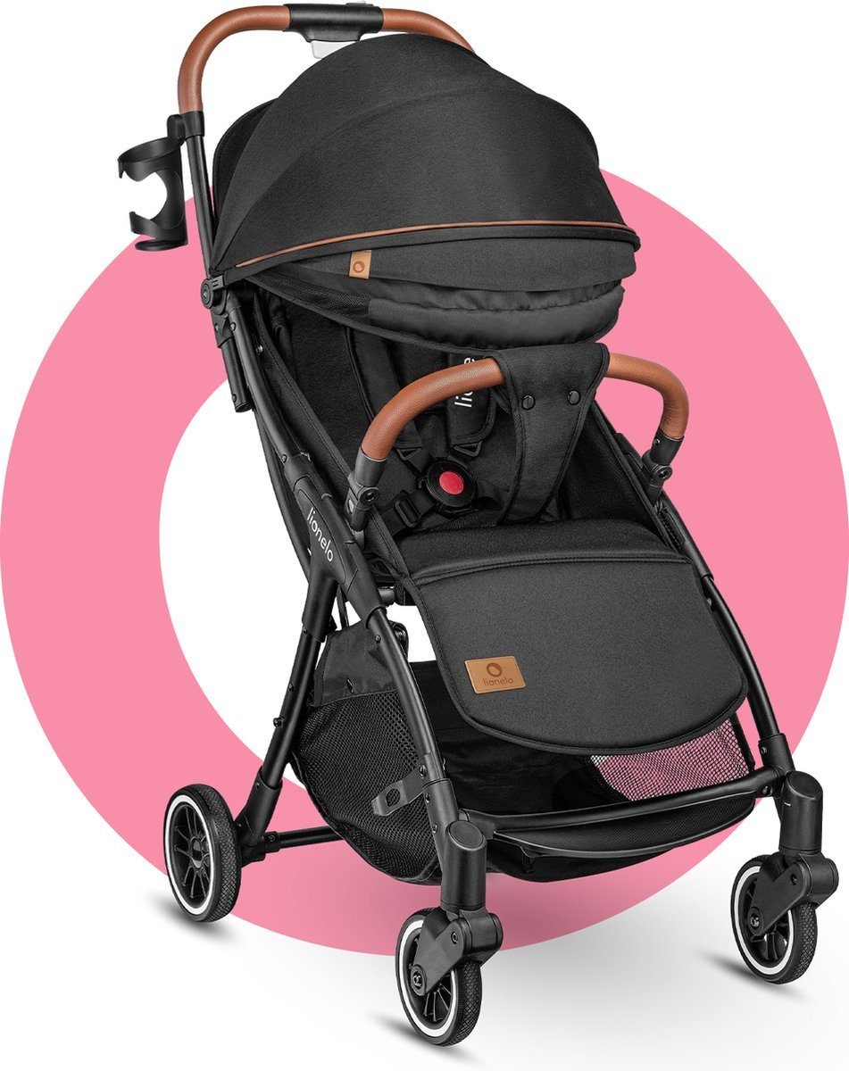 lionelo Kinder-Buggy JULIE ONE, Fußdecke,Getränkehalter,bis 22KG [Airline-Gepäck]