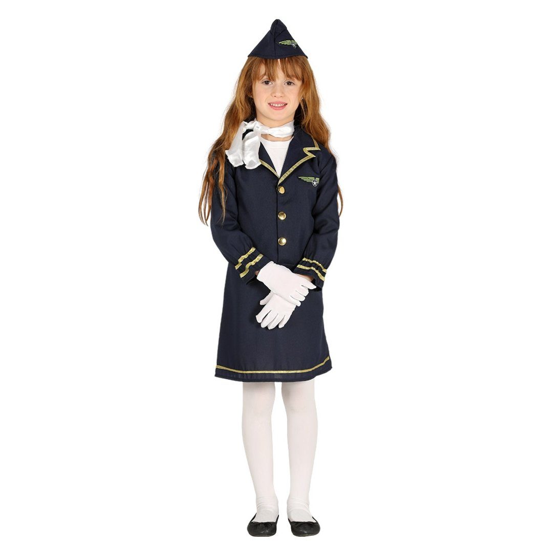 FIESTAS GUIRCA Stewardess Kostüm Damen – Inkl. Jackett, Rock & Mütze Für Karneval & Halloween