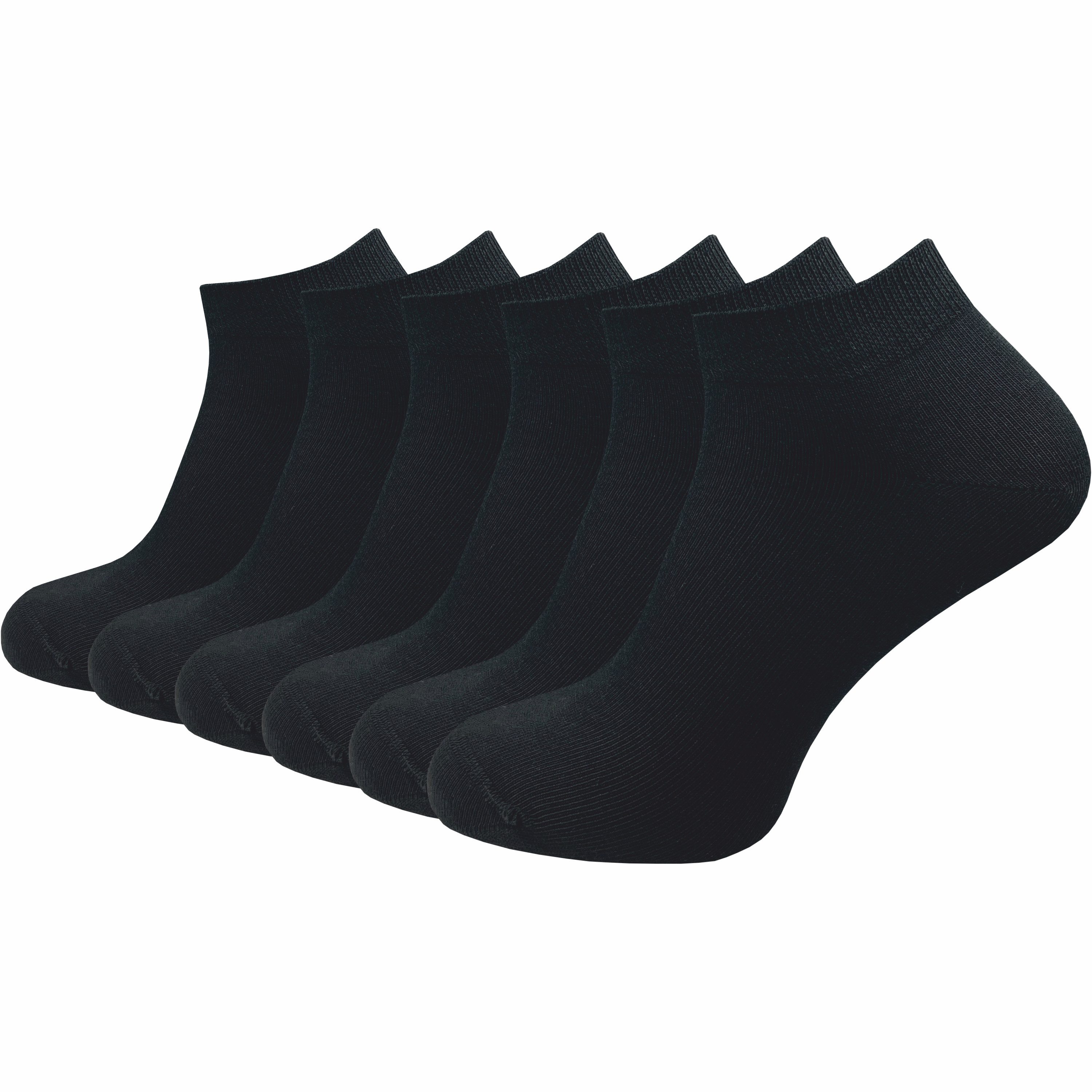 GAWILO Sneakersocken aus 100% Baumwolle für Herren in schwarz & weiß (6-Paa günstig online kaufen