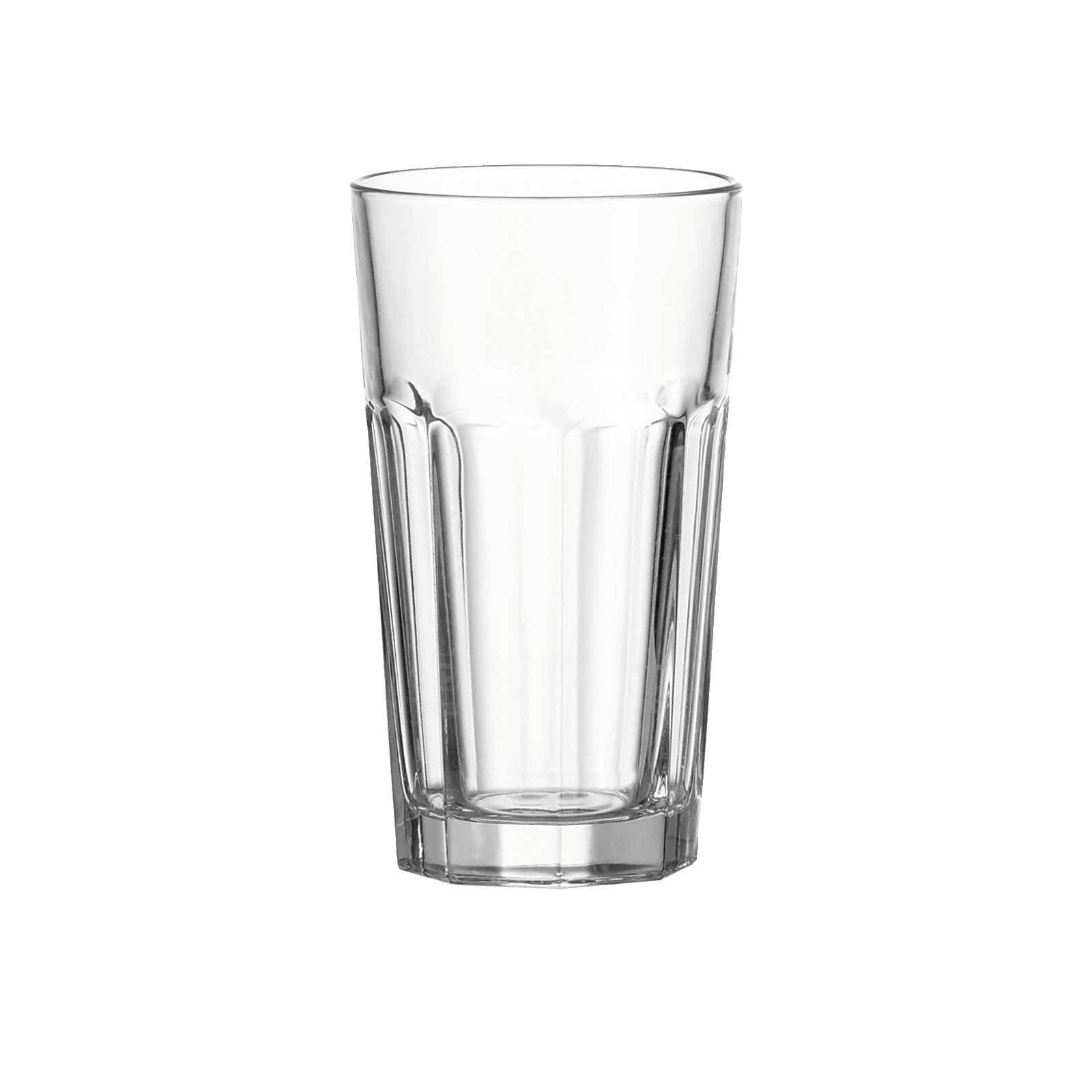 LEONARDO Longdrinkglas Rock Longdrinkgläser 540 ml 4er Set, 4-tlg., Glas