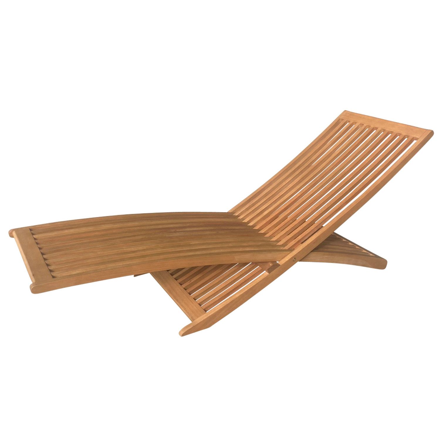 Leco Gartenliege / klappbare Holz-Sonnenliege "Grazia", günstig online kaufen