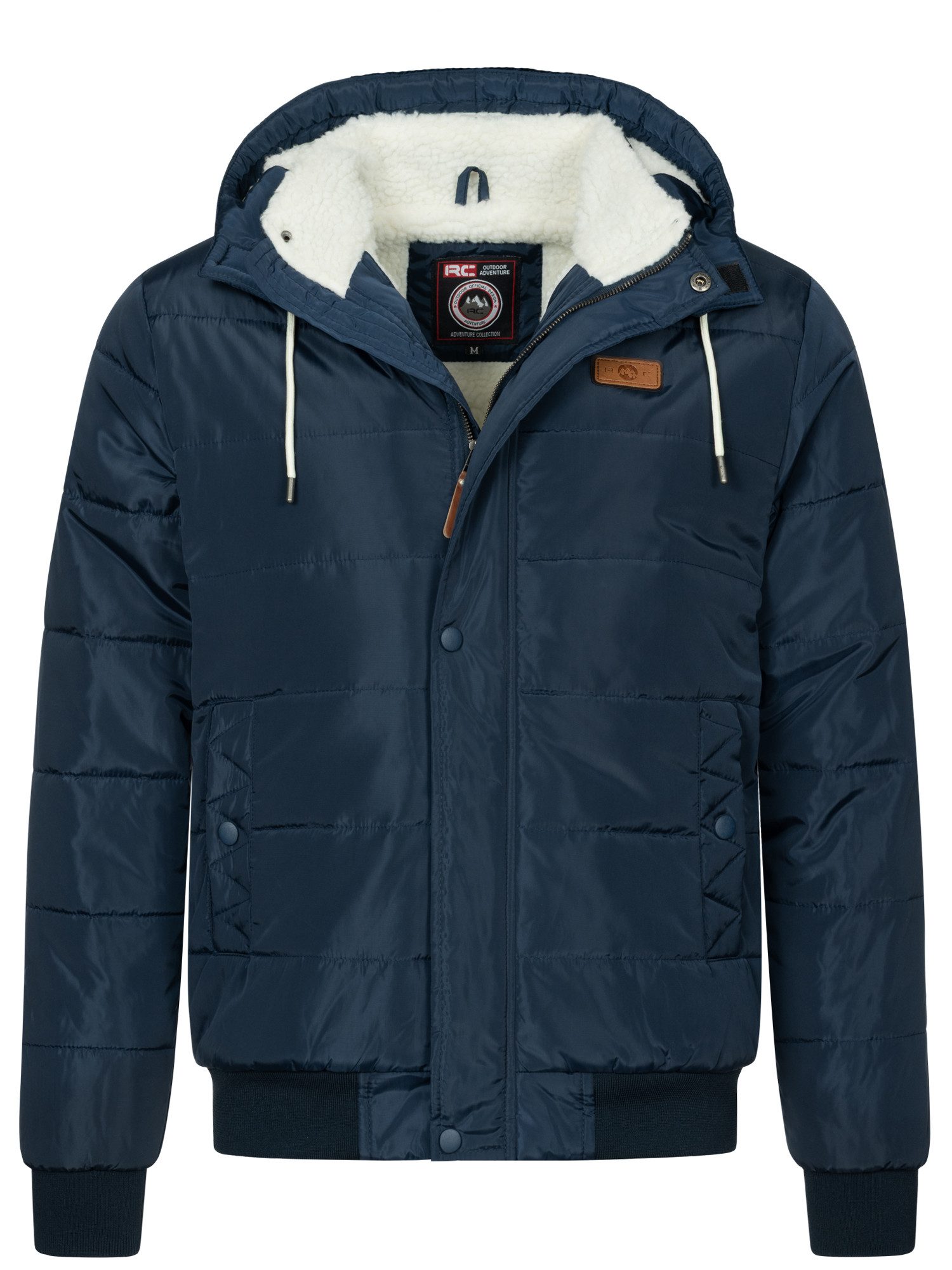 Winterjacke Rock Creek Herren Winterjacke H-417 Warm Gefüttert, Kapuze & Taschen