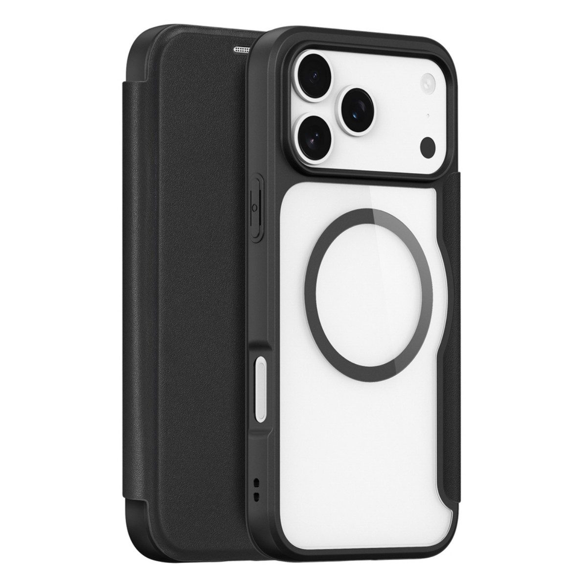 Dux Ducis Handyhülle Skin X Pro Wallet mit Magnetfunktion Kompatibel mit iPhone 17 Pro 6,3, Wallet-Hülle mit Kartenfach und integrierter Magnetfunktion