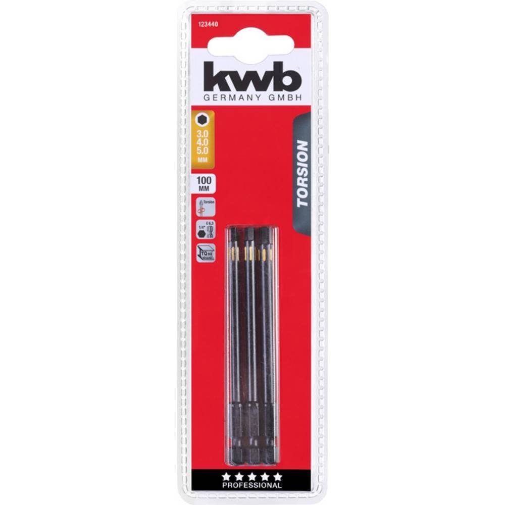 kwb Bit-Set TORSION Bit Set, 100 mm 123440