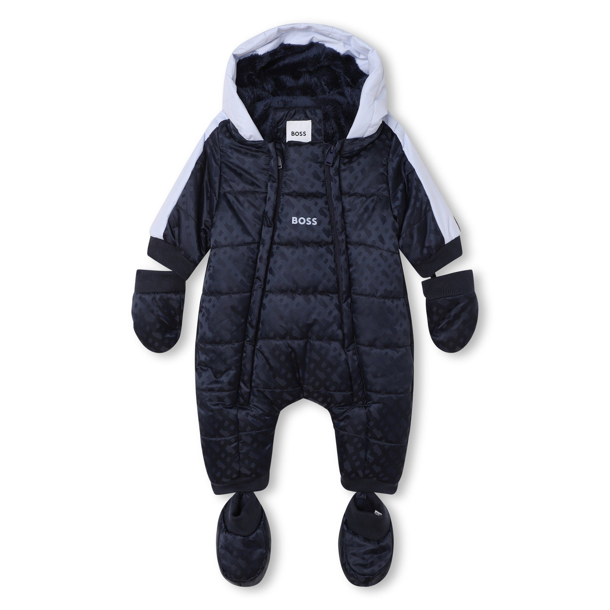 Boss Kidswear Strampler BOSS Kidswear Baby Schneeanzug blau