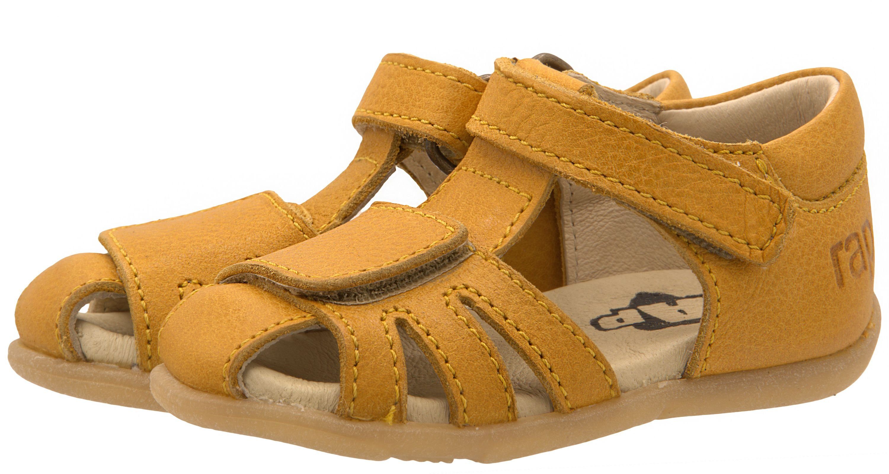 Aurato Rap Arauto Rap Sandalen Kleinkind erste Schuhe Leder gelb Sandalette