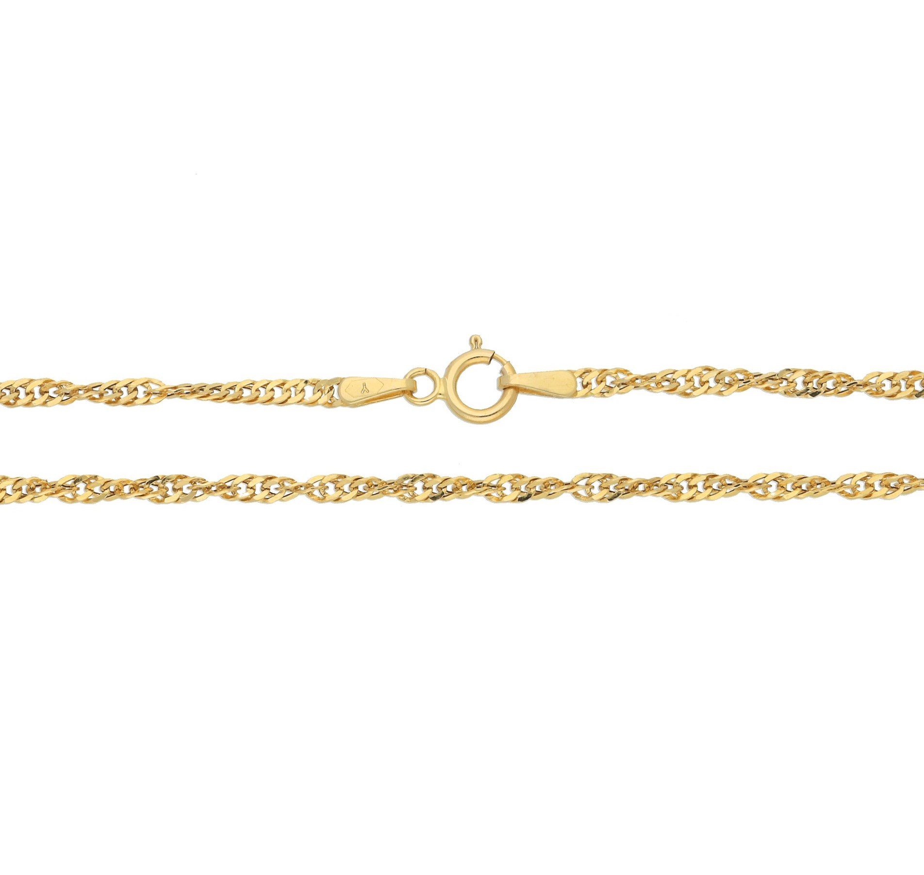 Goldkette Singapurkette Länge 45cm - Breite 1,0mm - 585-14