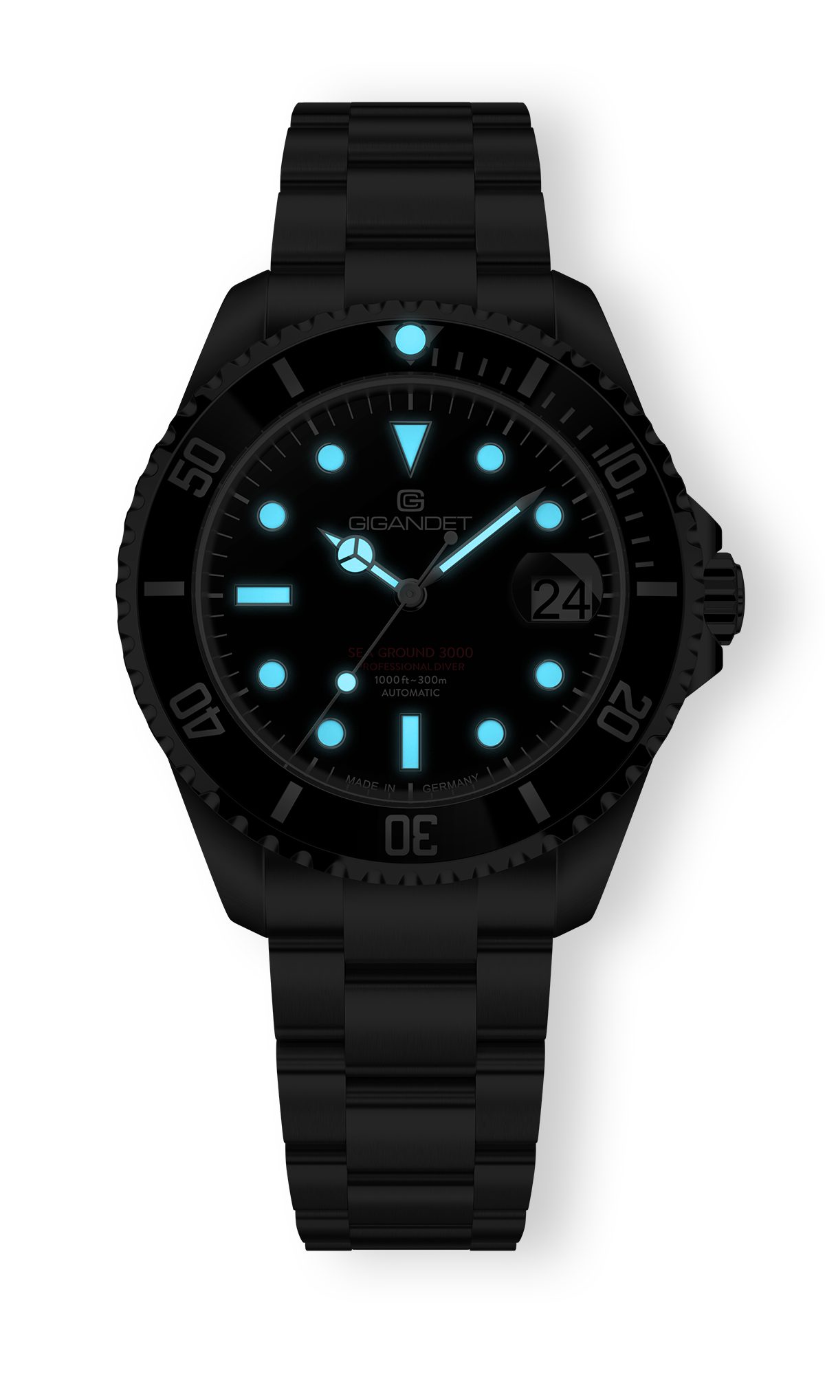 Gigandet Automatikuhr SEAGROUND 3000, Made in Germany, Saphirglas, Keramikl günstig online kaufen