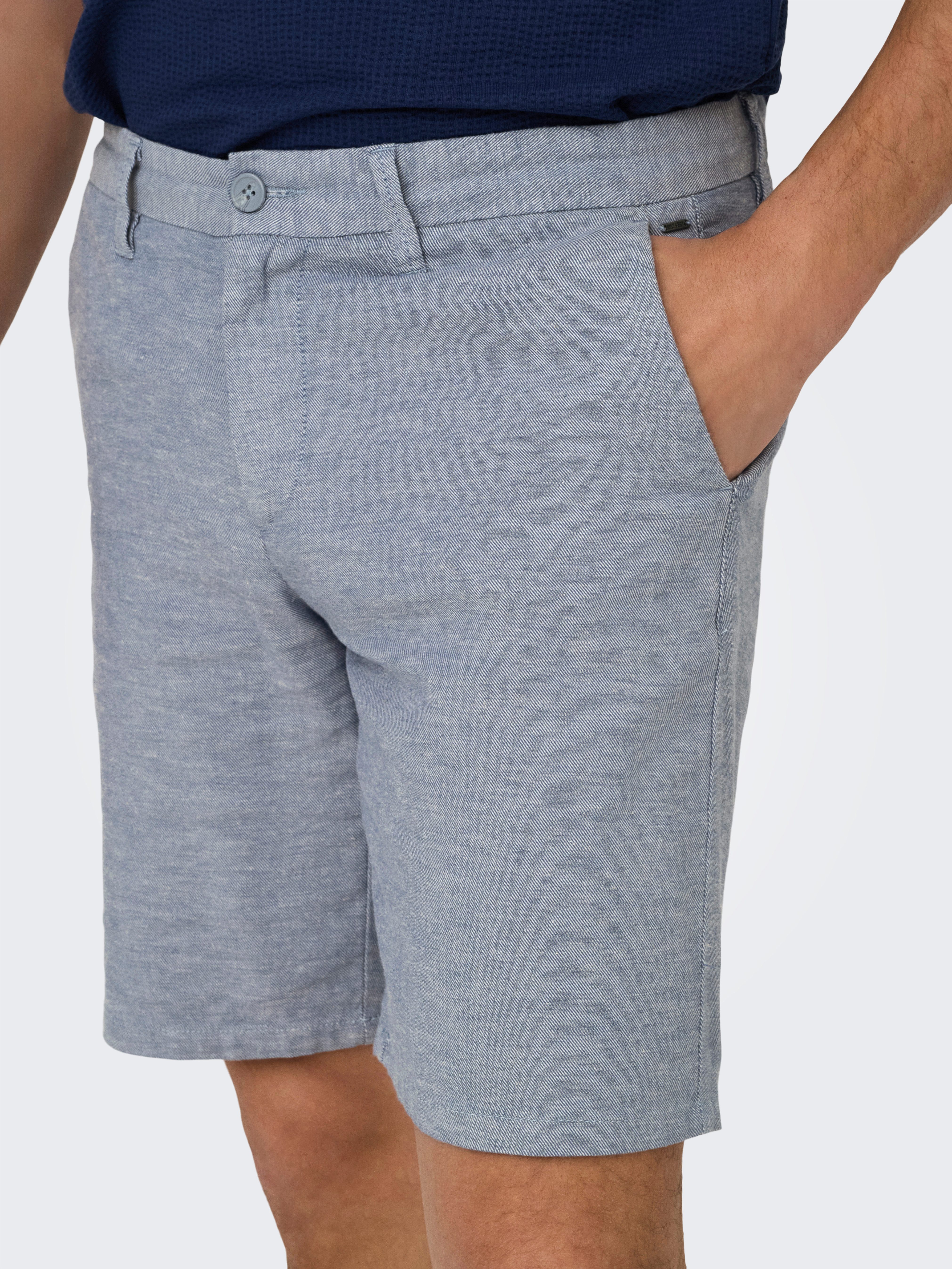 ONLY & SONS Chinoshorts ONSMARK 0011 COTTON LINEN SHORTS NOOS günstig online kaufen
