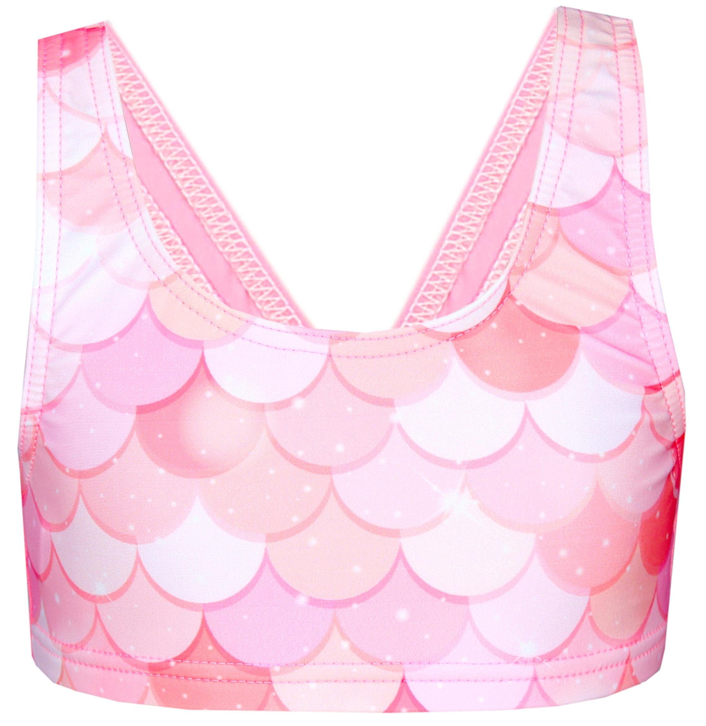Aquarti Bustier-Bikini Aquarti Mädchen Sport Bikini Racerback Bustier & Bikinislip