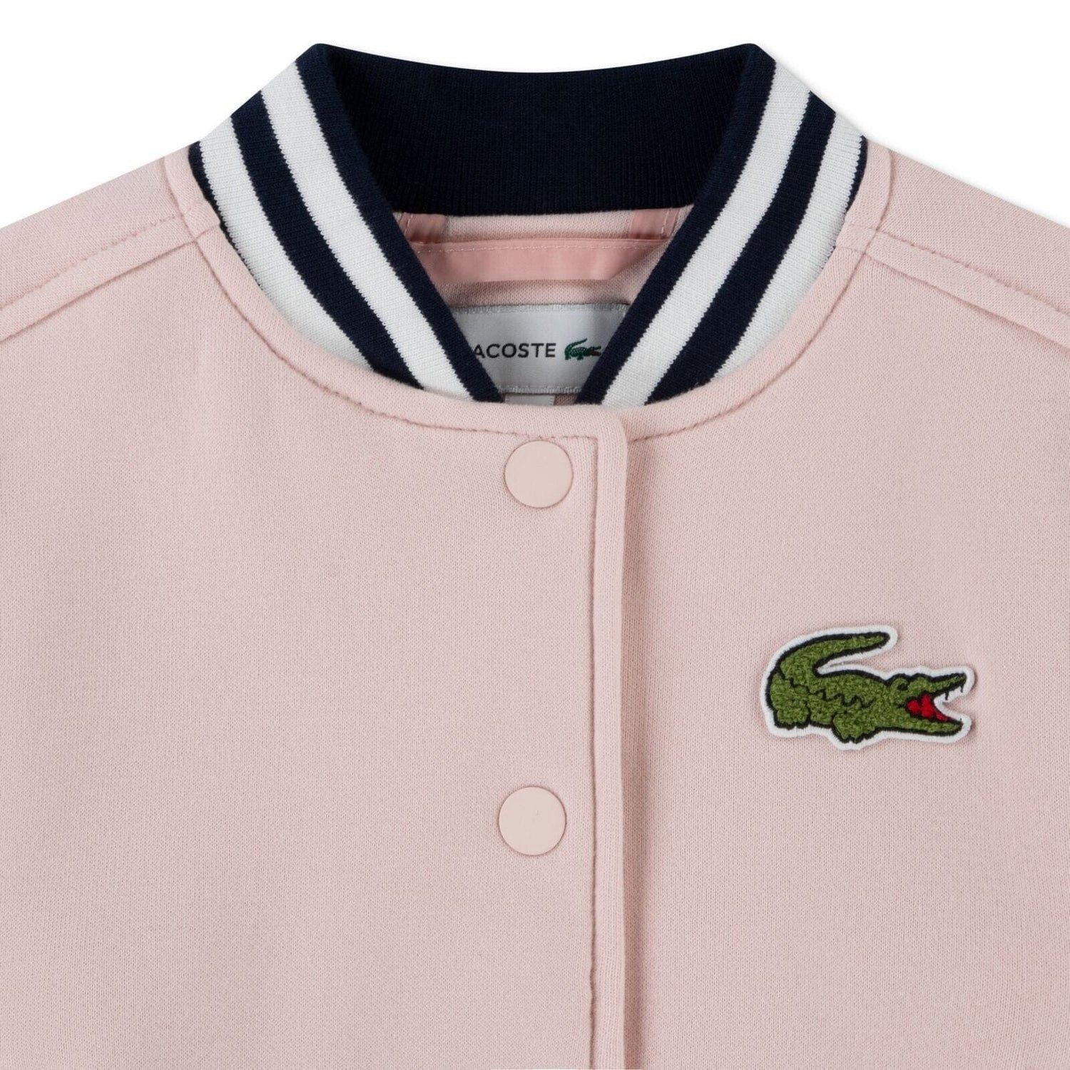Lacoste Tennisjacke Lacoste Kinder-Bomberjacke – rosa