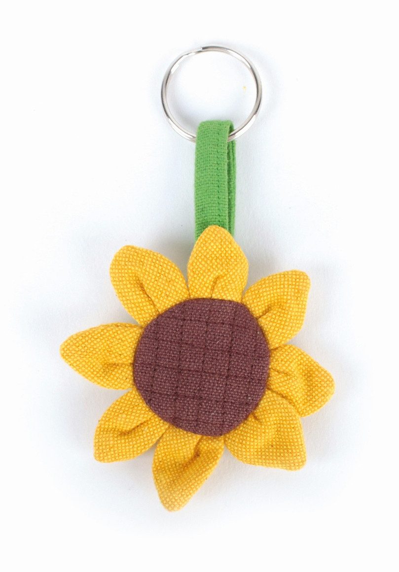 El Puente Schlüsselanhänger Schlüsselanhänger "Sonnenblume", Handmade, Handmade