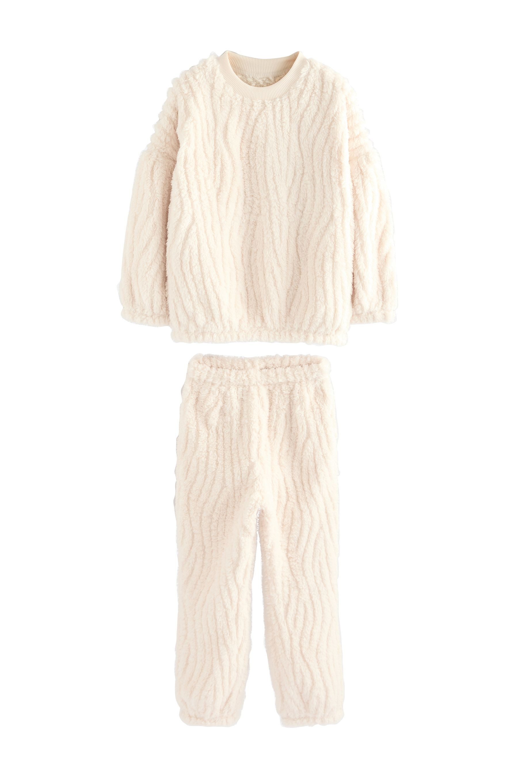 Next Pyjama 2-teiliger Fleece-Jacquard-Schlafanzug (2 tlg)
