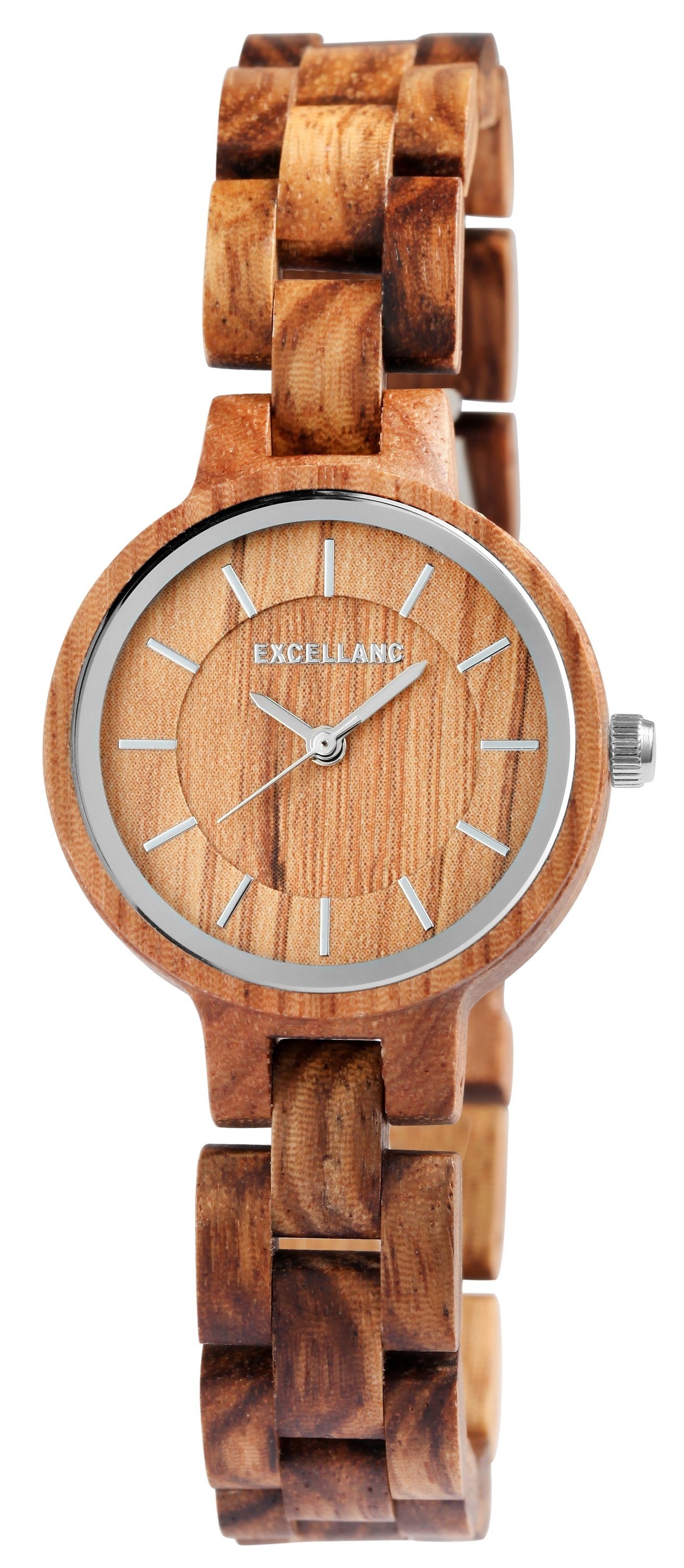 Holzarmbanduhr, Adelia´s Quarzuhr Excellanc Armbanduuhr Holzarmbanduhr Armbanduhr Holz aus Damen /