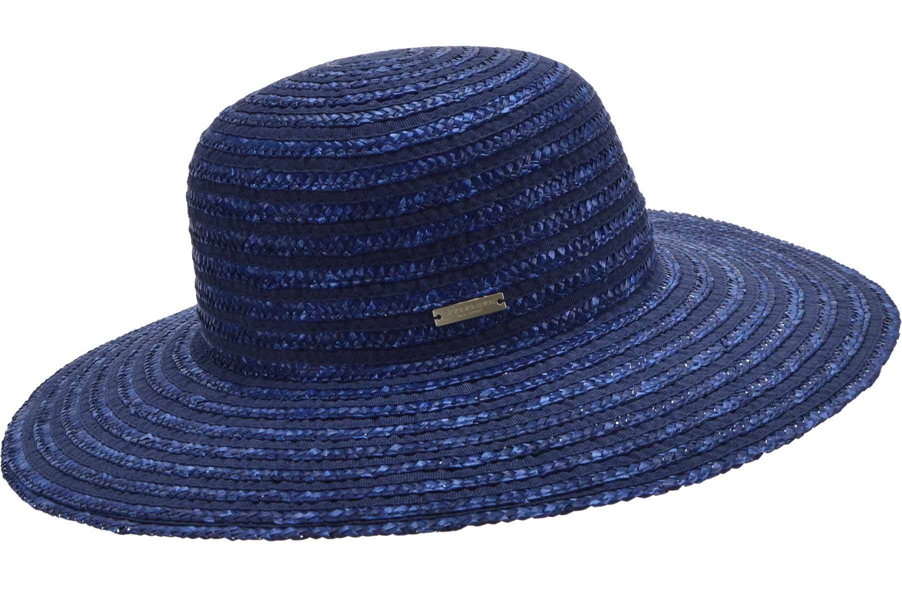 Seeberger Strohhut Strohborte Flapper mit Ripseinsatz 55546-0