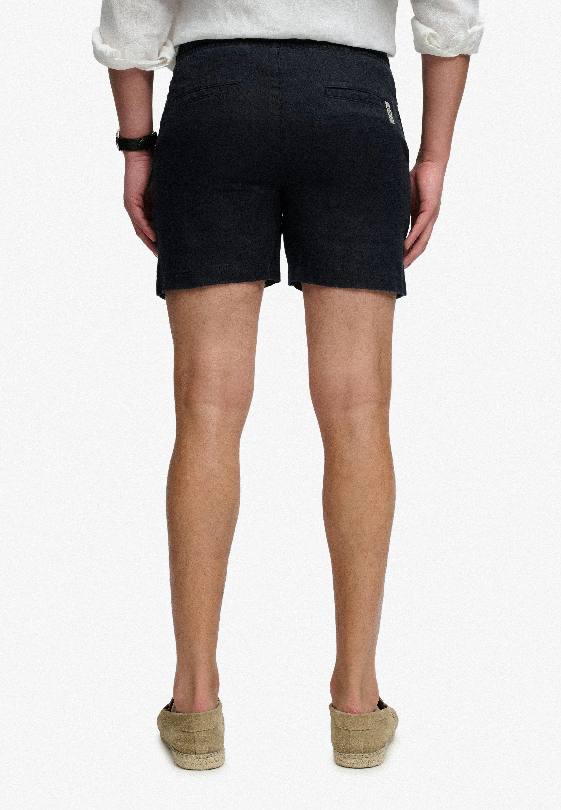 Superdry Shorts MERCHANT LINEN SHORT aus Leinen, Relaxed Fit, mit Reißverschluss
