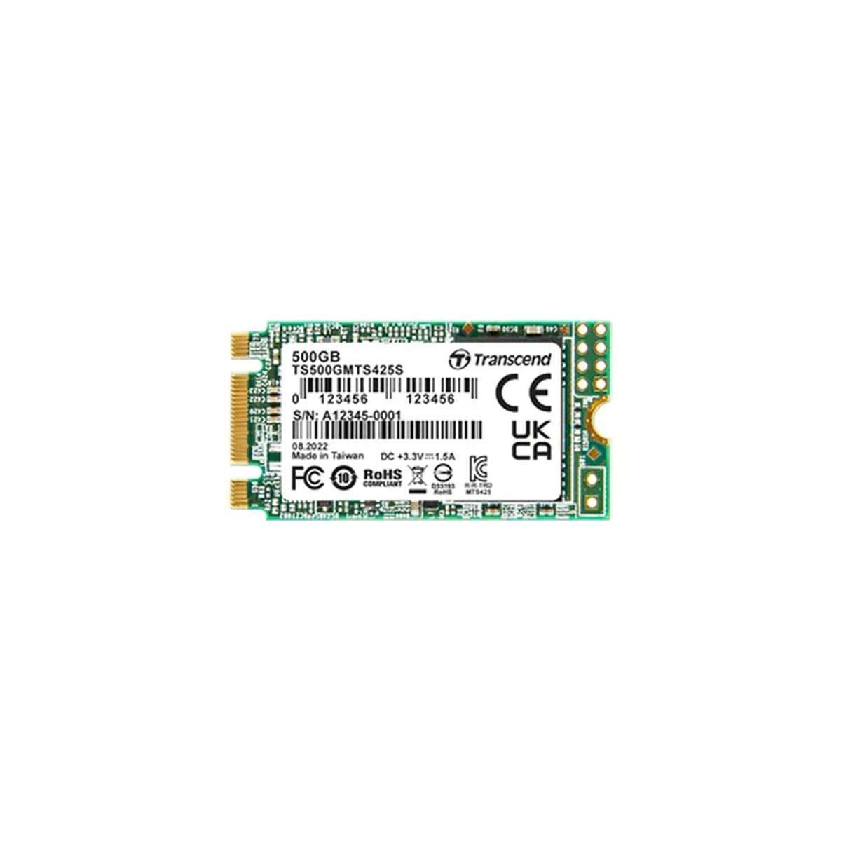 Transcend Transcend 425S 500 GB M.2 Serial ATA III 3D NAND interne SSD