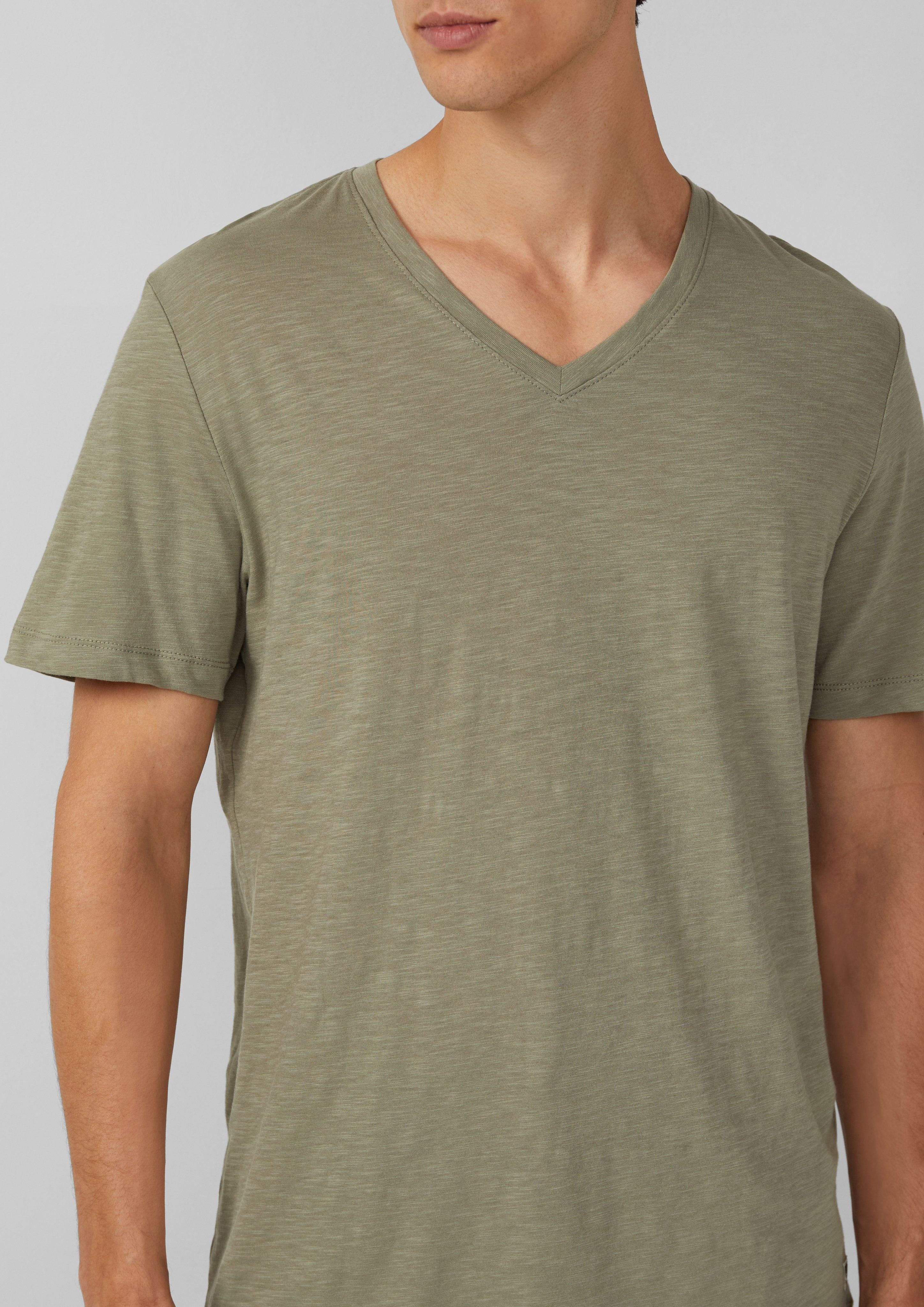 s.Oliver Kurzarmshirt T-Shirt aus Baumwolle mit günstig online kaufen