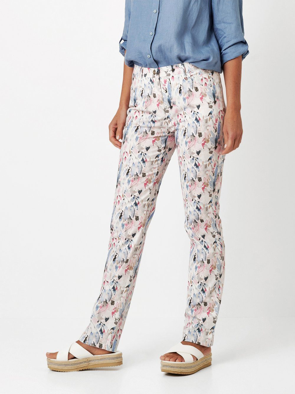 Relaxed by TONI Stretch-Jeans RELAXED BY TONI MEINE BESTE FREUNDIN flower printed 2840-11 50-04.530