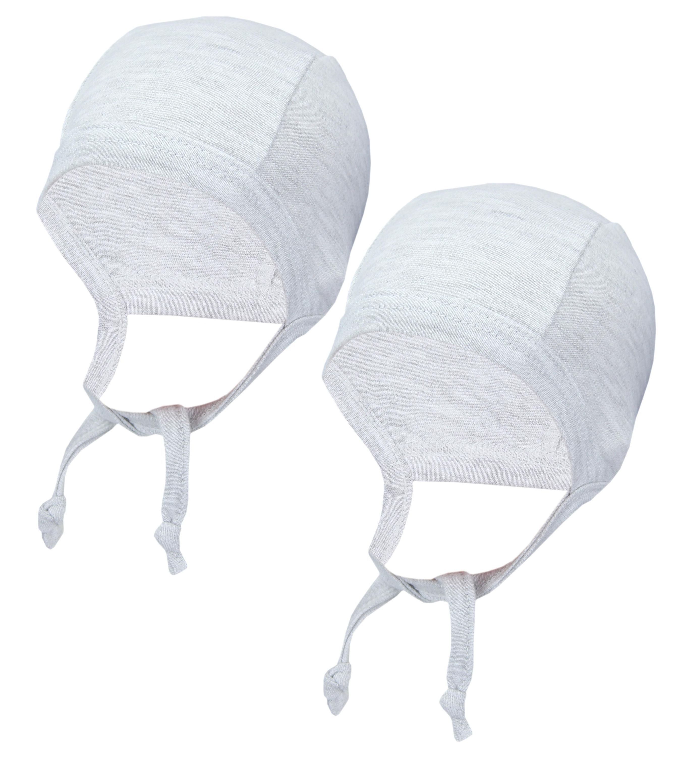 TupTam Erstlingsmütze TupTam Unisex Baby Erstlingsmütze zum Binden 2er Pack