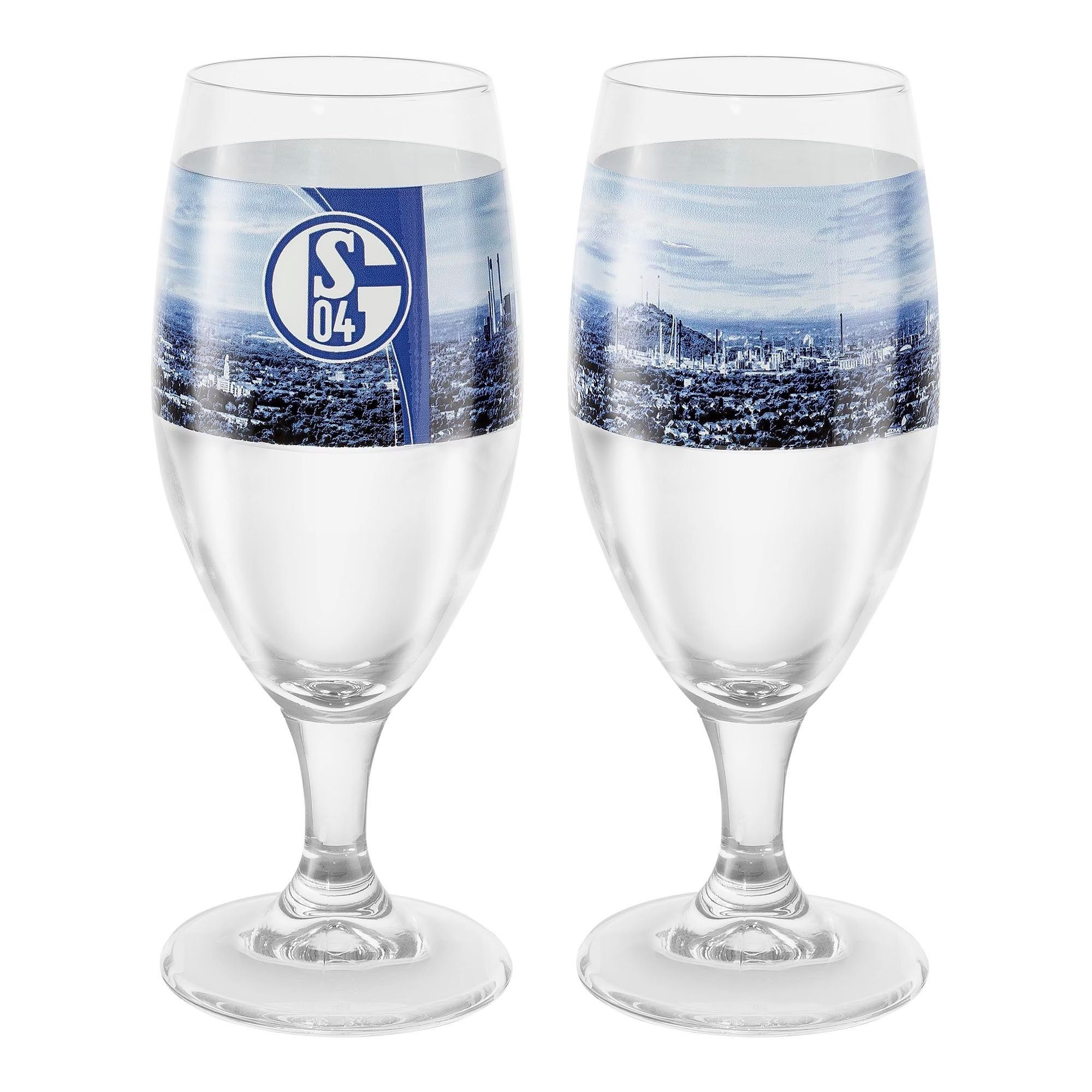 FC Schalke 04 Bierglas Pilsglas 2er-Set, 2-tlg., Glas