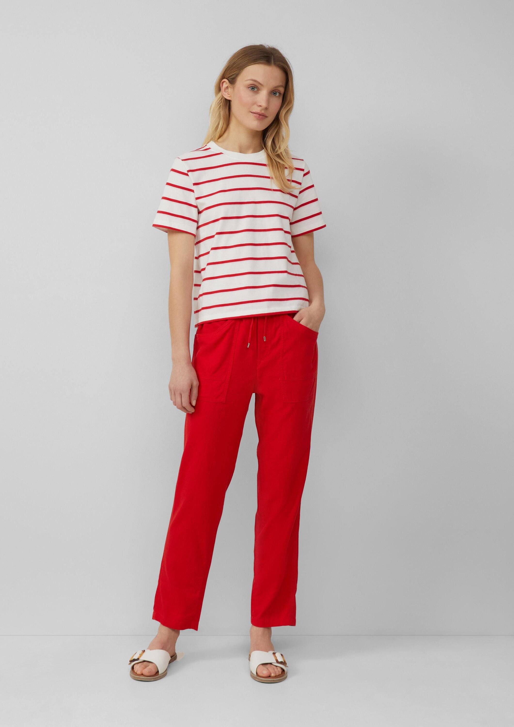 s.Oliver Chinos Hose Ankle-Jogpants aus Leinenmix günstig online kaufen