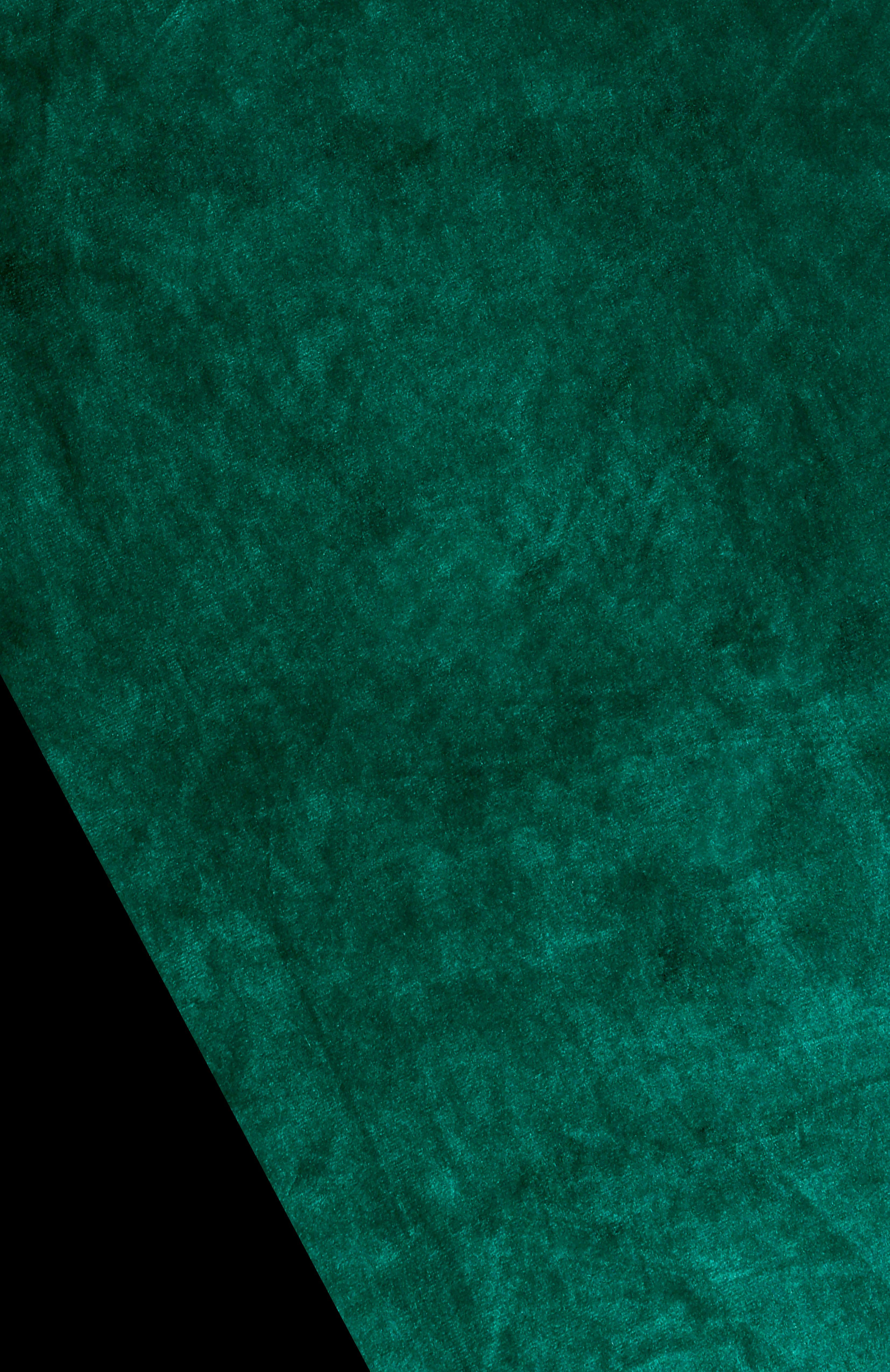 Vorhang Velvet Uni, my home, blickdicht, (2 Samt dunkelgrün Polyester, Ösen St)