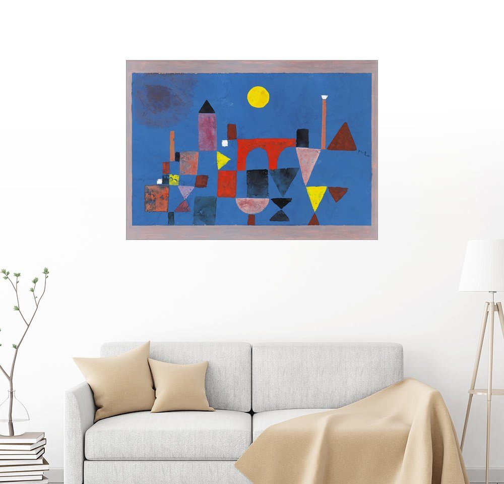 Paul Klee Die Rote Brücke Posterlounge Wandbild - Paul Klee »Rote Brücke« | OTTO