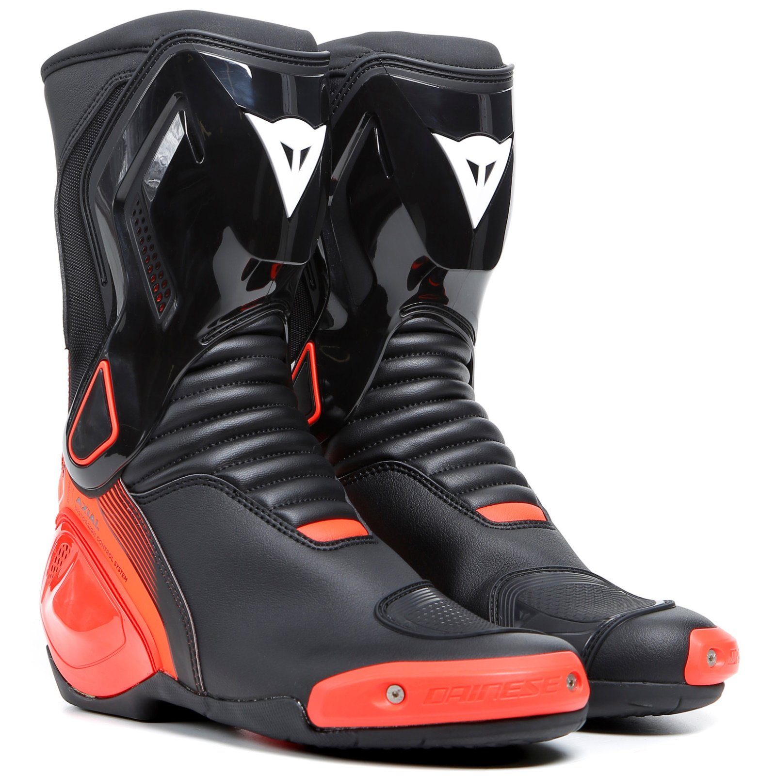 Dainese Dainese Nexus 2 Motorradstiefel Herren schwarz / fluo-rot Motorradstiefel (Packung, Antistatische und Öl- und Benzinfeste Sohle)