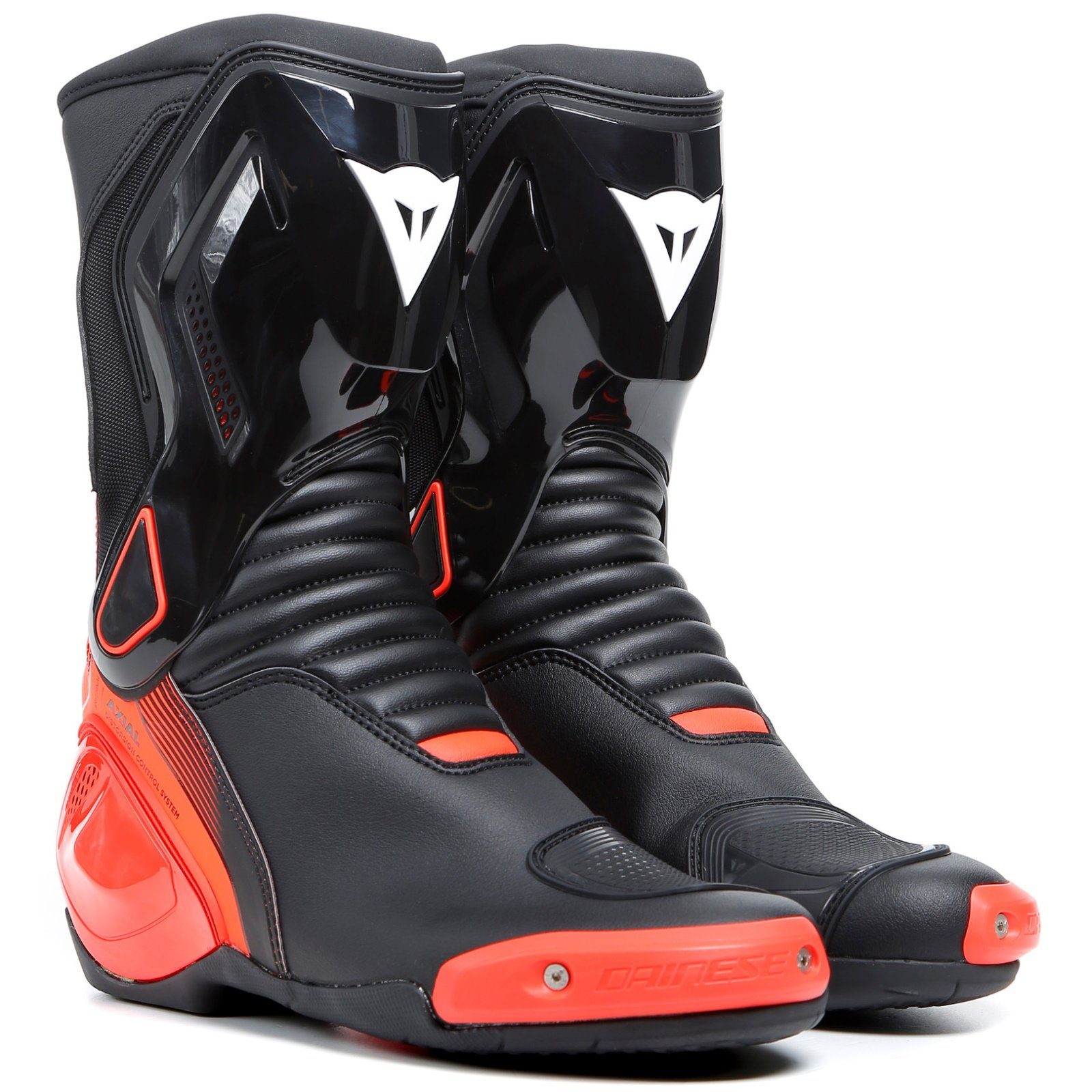 Dainese Dainese Nexus 2 Motorradstiefel Herren schwarz / fluo-rot 43 Motorradstiefel (Packung, Antistatische und Öl- und Benzinfeste Sohle)