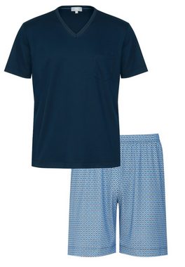 Mey Pyjama Basic Lounge Nightwear San Pedro (Set, 2 tlg) Schlafanzug - Baumwolle - Mit Brusttasche, Komfortbund