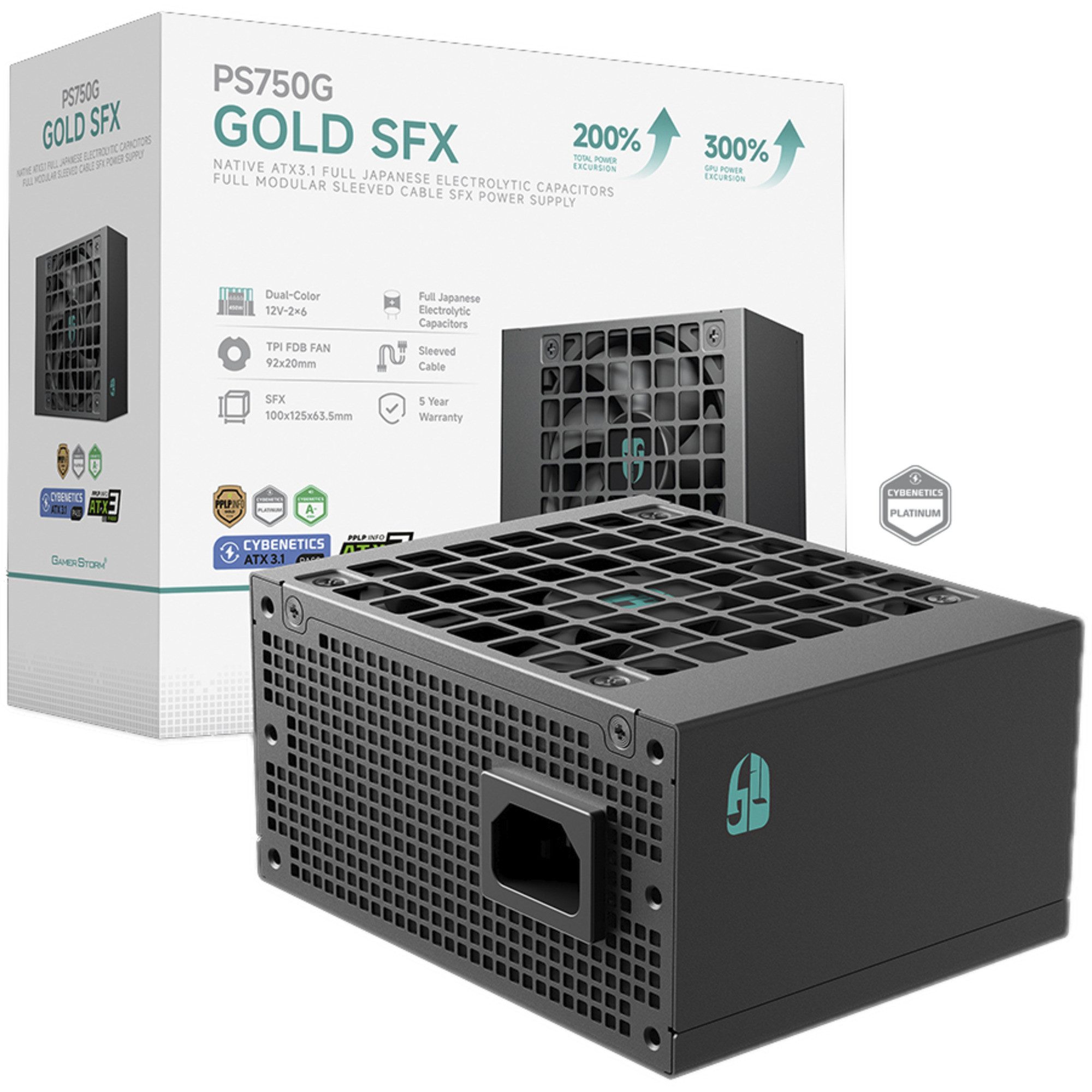 DeepCool DeepCool GAMER STORM PS750G, PC-Netzteil, (1x PC-Netzteil
