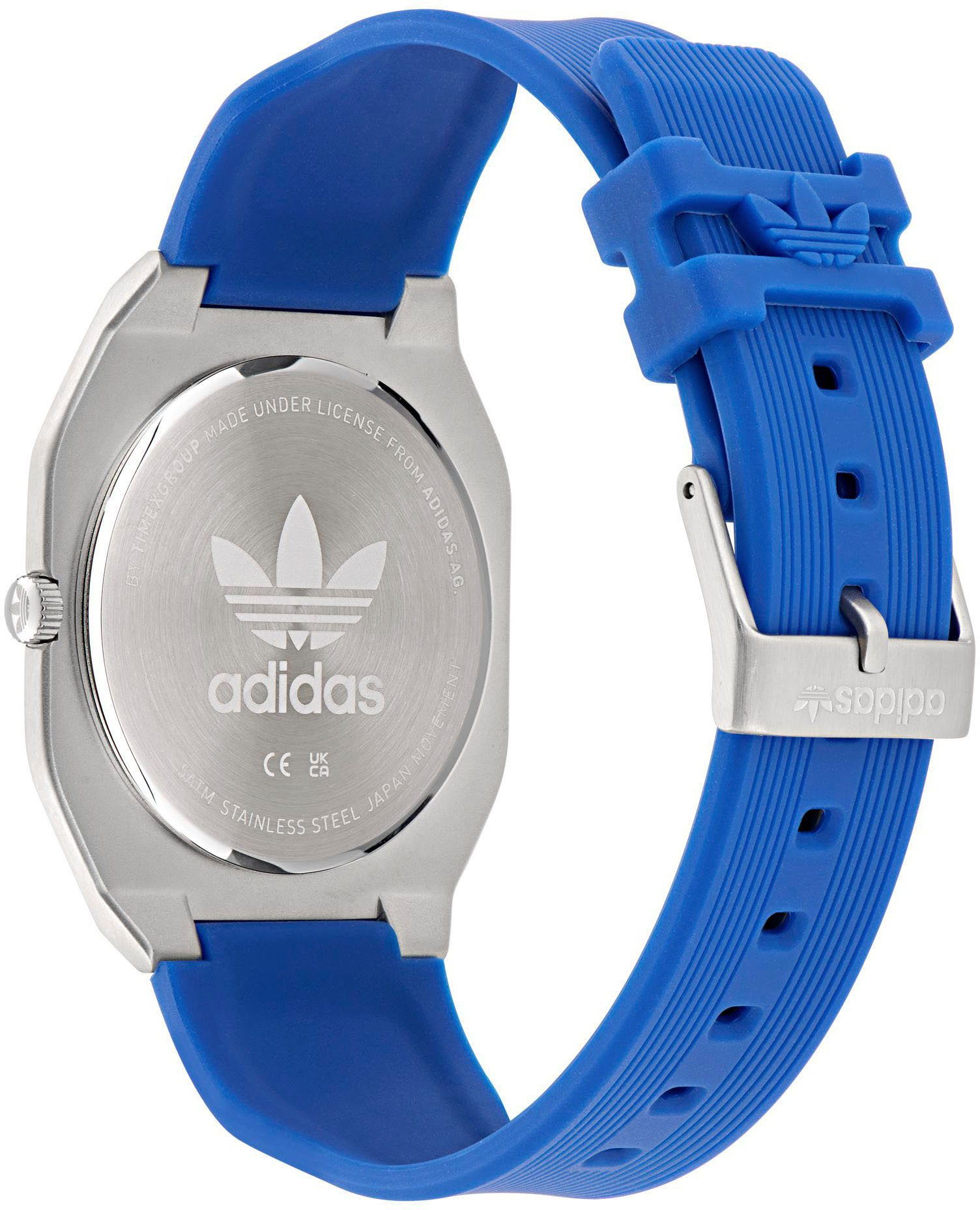adidas Originals Quarzuhr CITY TECH THIN AOFH250092I, Armbanduhr,Herrenuhr,Damenuhr,Silikonarmband,wasserabweisend bis 5 bar