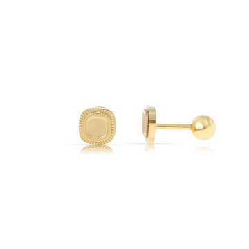 Made by Nami Ohrring-Set Viereckige Ohrringe Gold für Damen Wasserfester Schmuck, Minimalistisch Geschenk für Sie