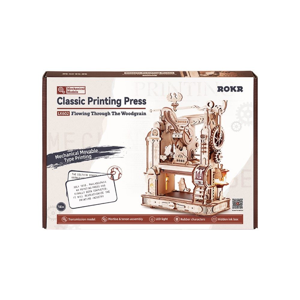 ROKR 3D-Puzzle Classic Printing Press / Druckerpresse, 303 Puzzleteile günstig online kaufen