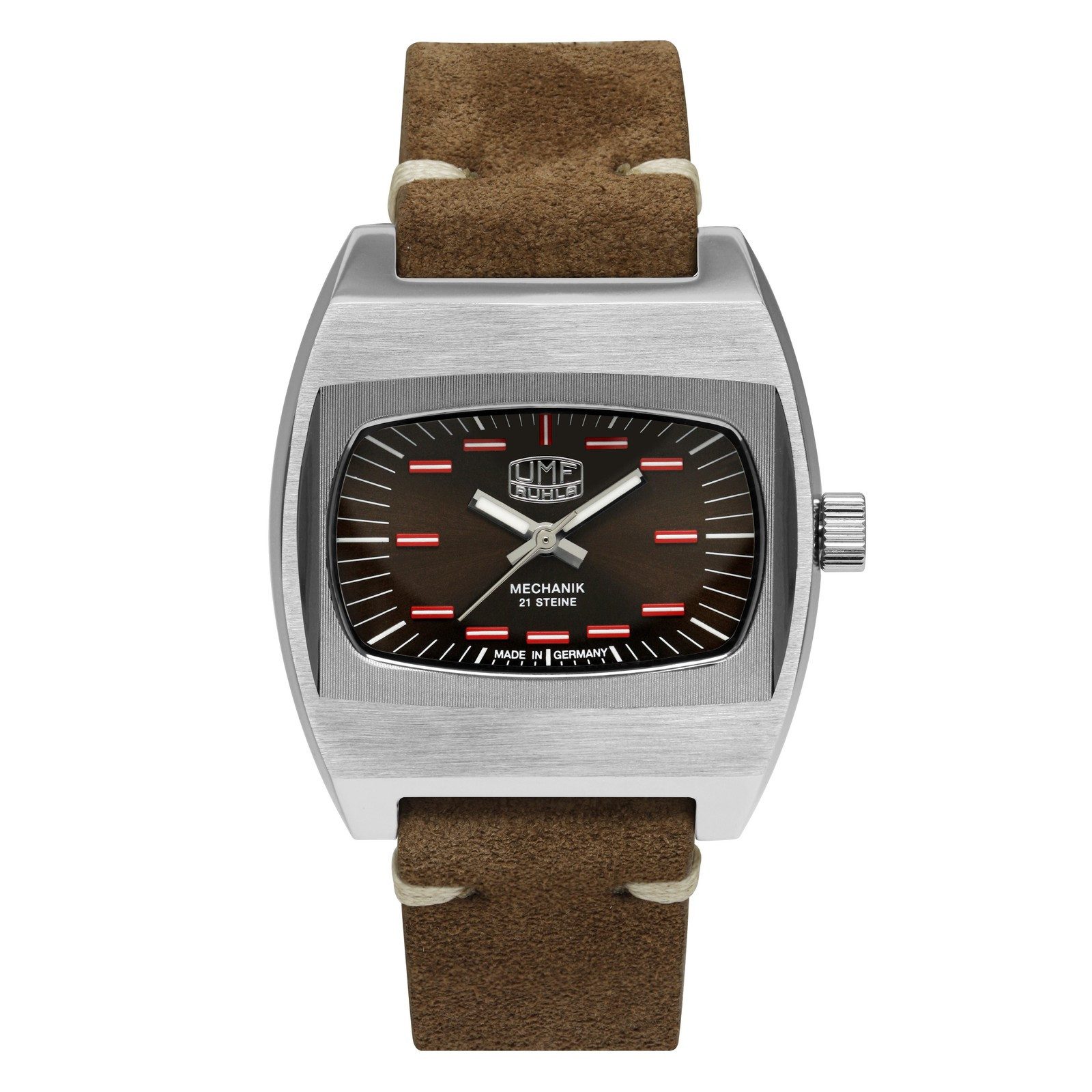 UMF Ruhla Mechanische Uhr Herrenuhr UMF Ruhla Mechanik-Armbanduhr Handaufzug Zaria