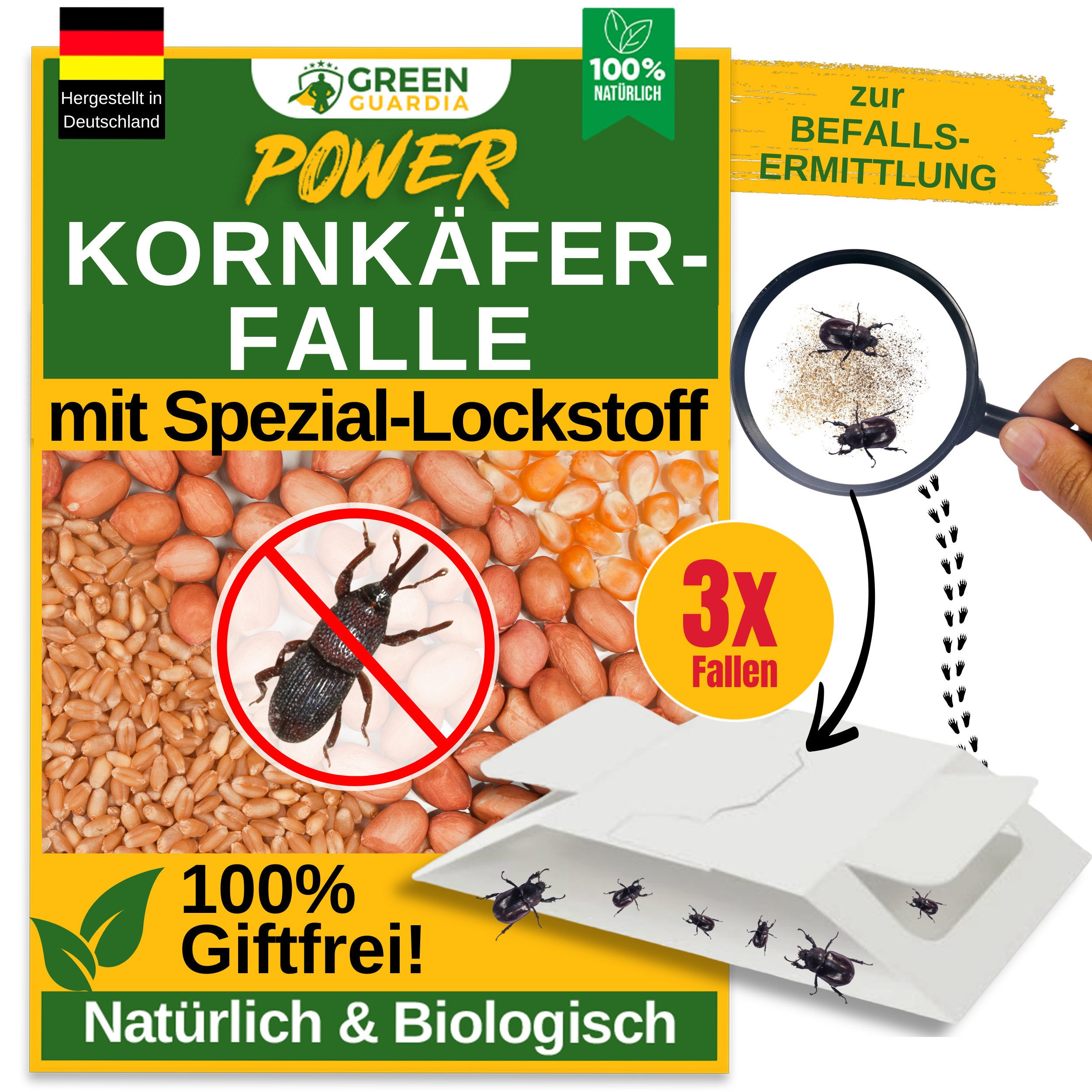 Insektenfalle Kornkäfer Falle mit Spezial-Lockstoff - insektizidfrei