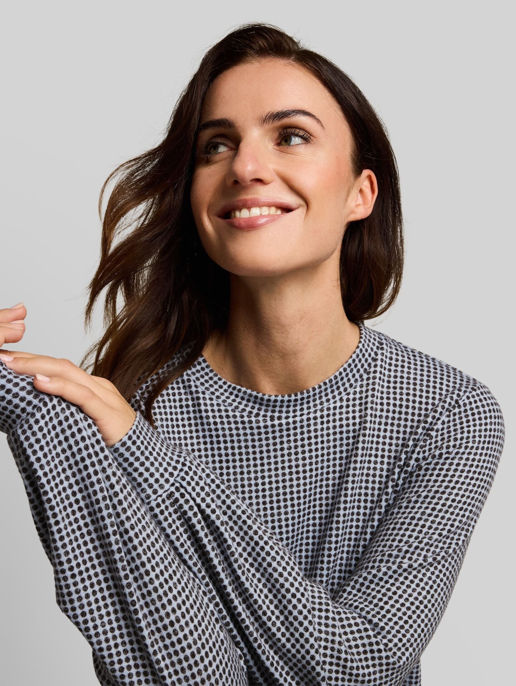 TOM TAILOR Langarmshirt T-Shirt (im Einserpack) Cosy Langarmshirt mit Muster – Bild 4 von 5