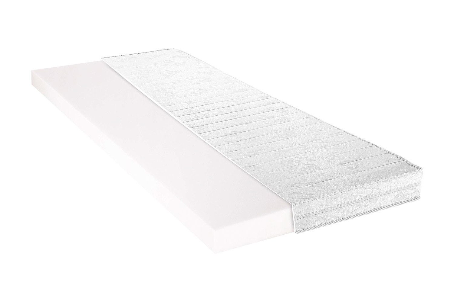 Babymatratze COMFORT-PUR, 60 x 120 cm, Schaumkern, Sun Garden, 11 cm hoch, abnehmbarer Klimafaserbezug