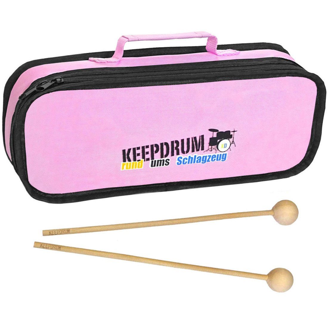 keepdrum Glockenspiel keepdrum MB01PK Glockenspiel Tasche Pink mit Schlägel