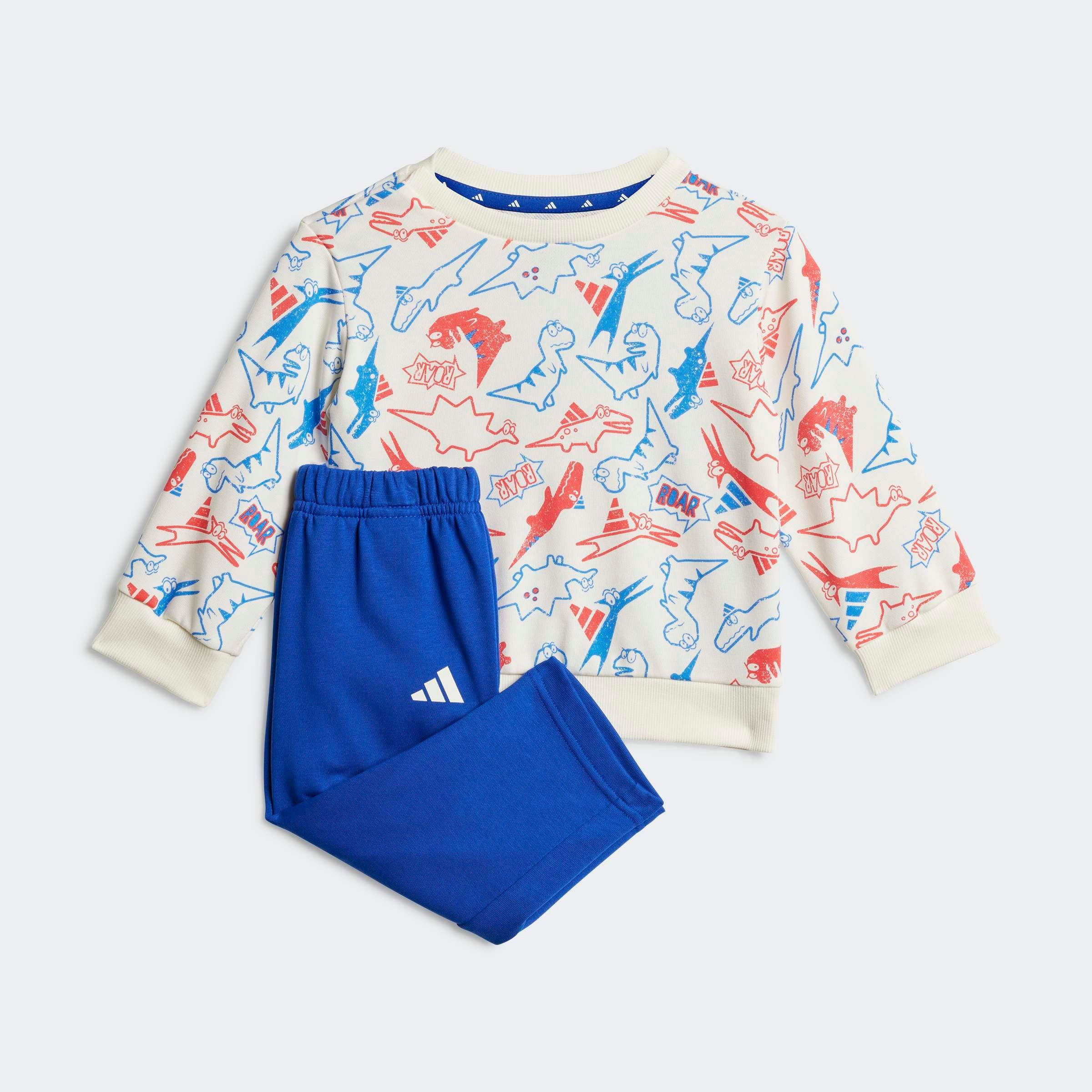 adidas Sportswear Trainingsanzug SEASONAL ESSENTIALS ADIRAPTOR FRENCH TERRY JOGGER-SET KINDER (2-tlg), für Babys, zweiteiliges Set, aus French-Terry-Material