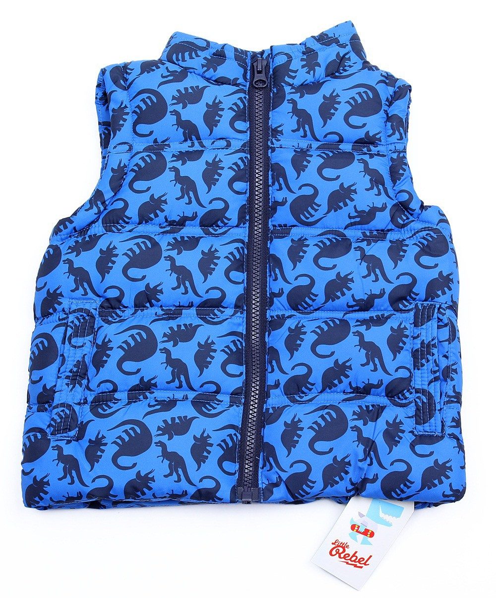 Sarcia.eu Sommerjacke Blaue, ärmellose, gesteppte Jacke REBEL 9-12 Monate