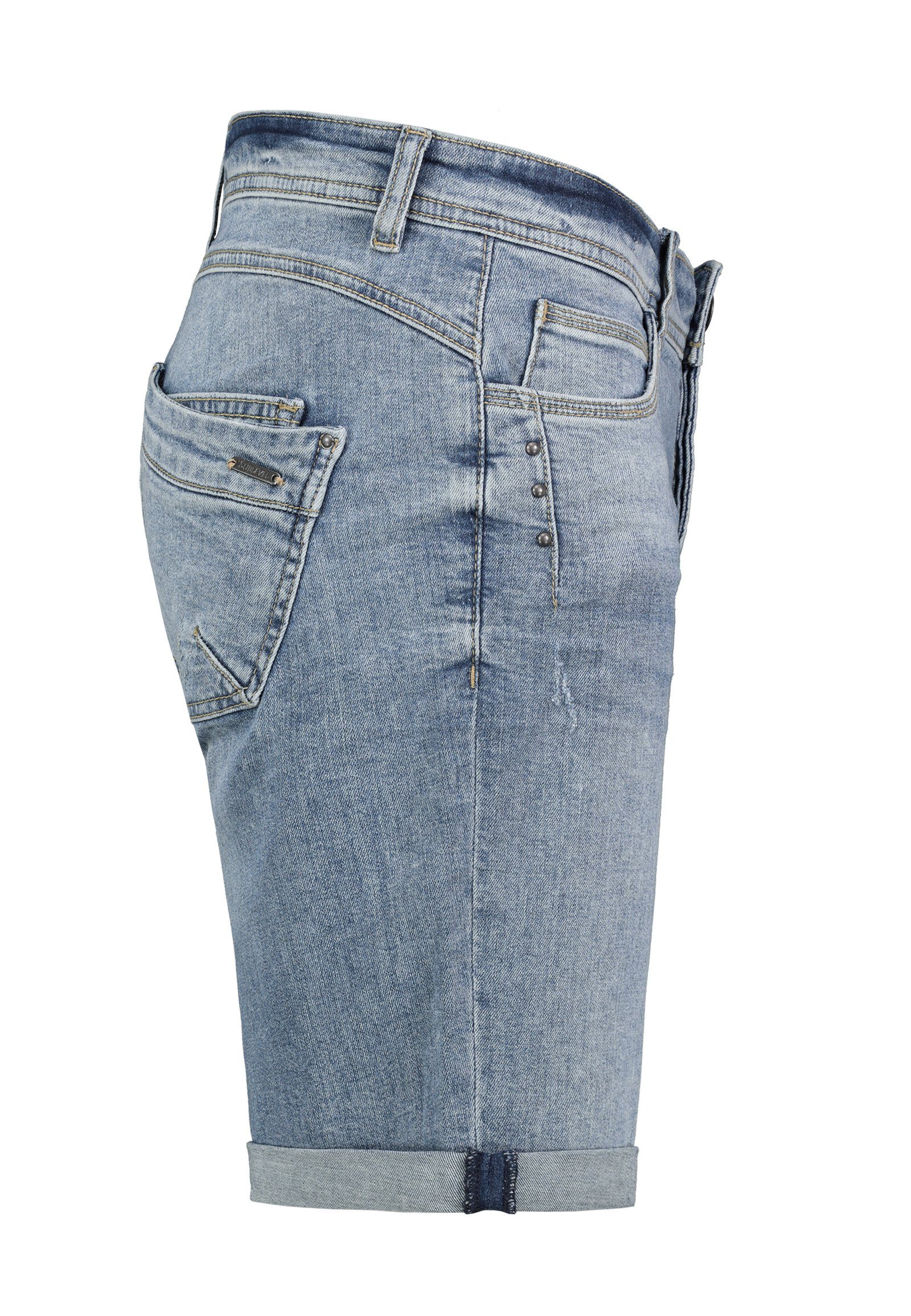 SUBLEVEL Bermudas Damen Jeans Shorts Bermuda Kurze Hose Shorts Short Denim Stretch Denim