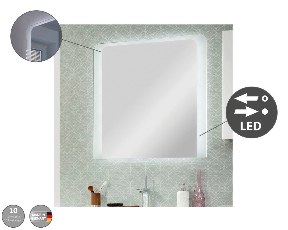 FACKELMANN Badspiegel Spiegelelement MI 100 (1-St), Badmöbel LED | Badspiegel