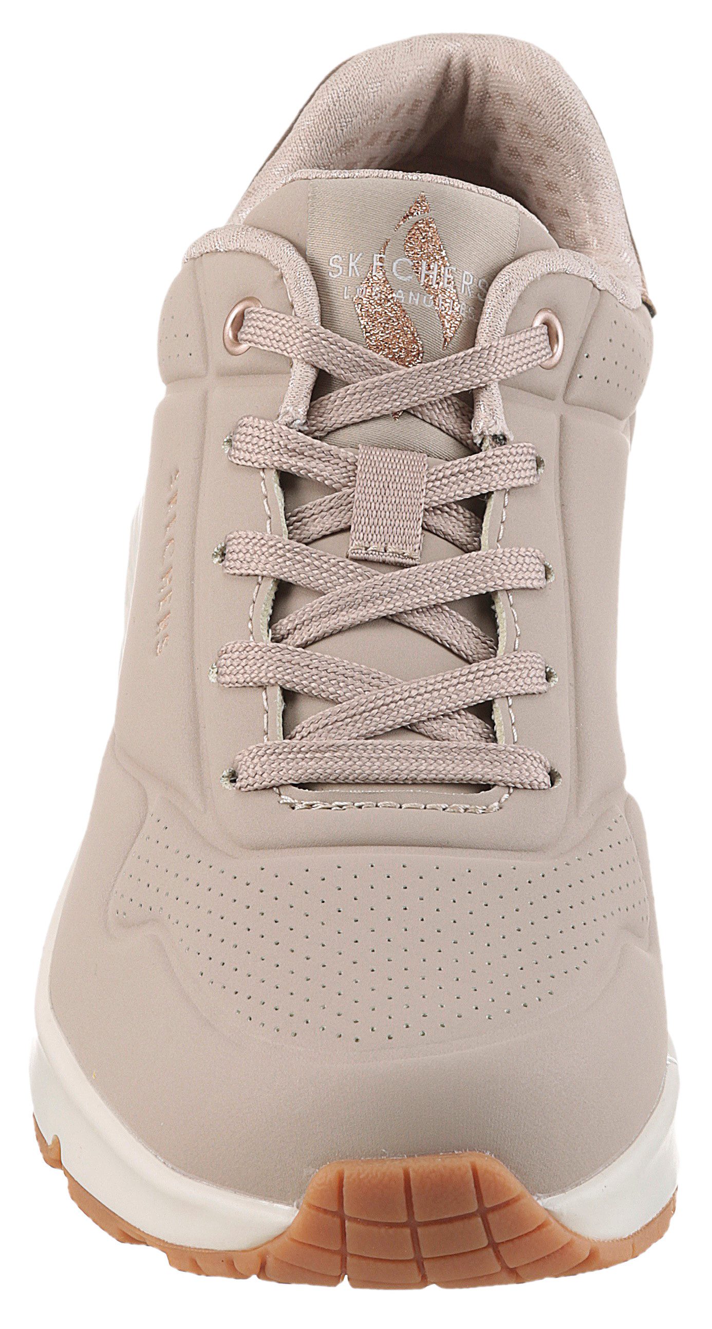 Skechers UNO GOLDEN AIR Sneaker Freizeitschuh, Halbschuh, Schnürschuh mit Metallic-Einsatz – Bild 4 von 5