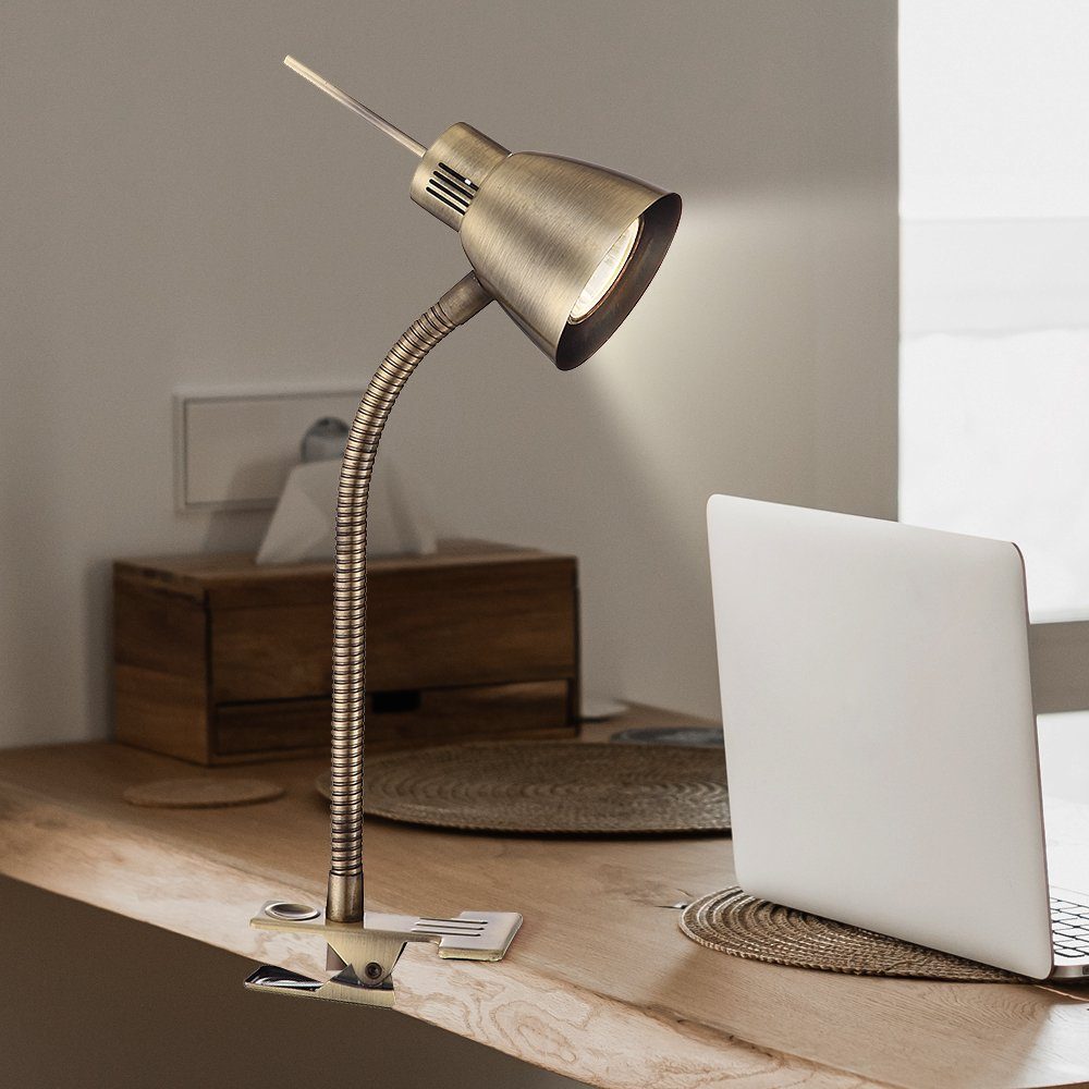 GLOBO LIGHTING Klemmleuchte, Leuchtmittel inklusive, Warmweiß, günstig online kaufen