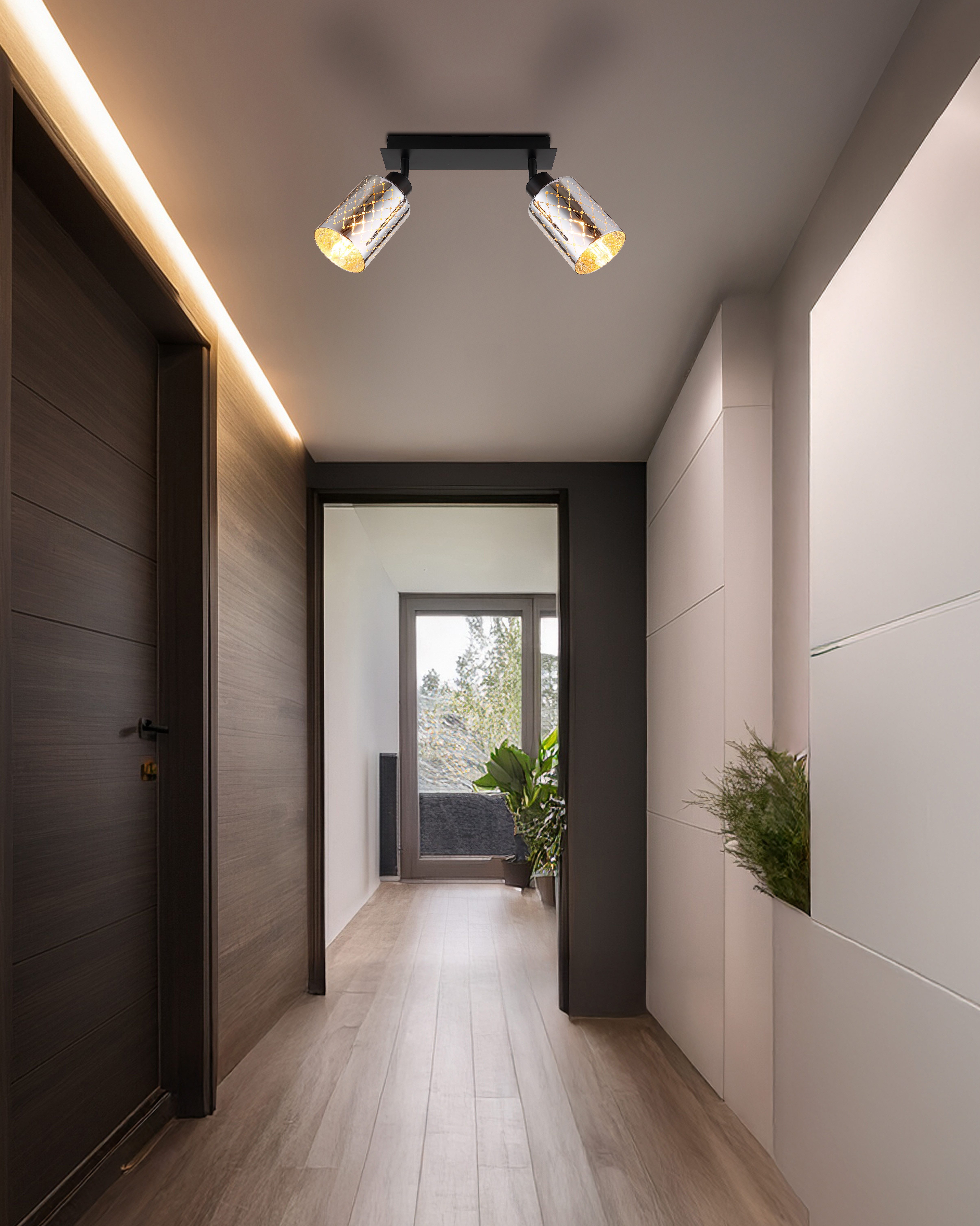GLOBO LIGHTING Deckenstrahler ALONSO, ohne Leuchtmittel, Spot Deckenspot Flur Schlafzimmer Wohnzimmer