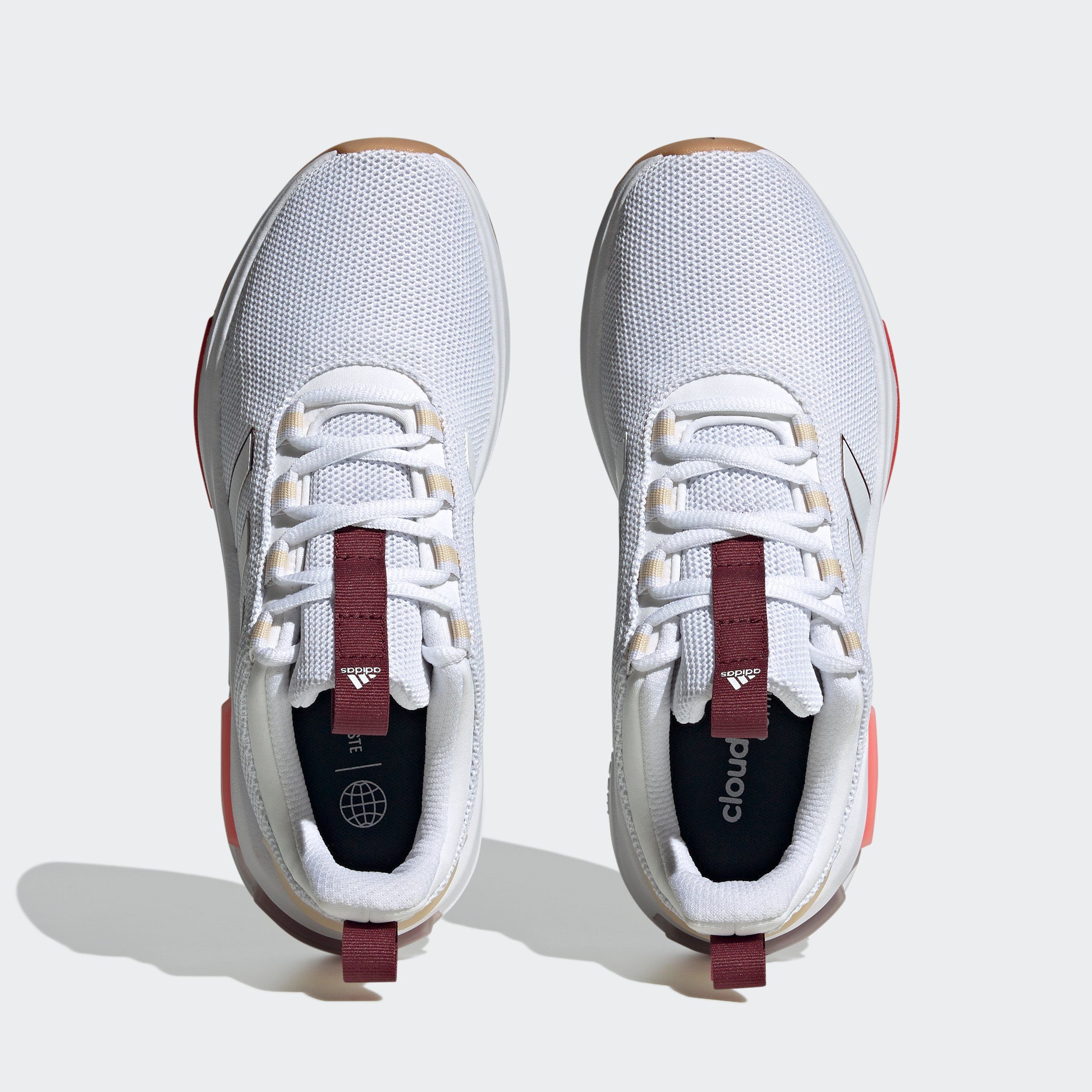 Sneaker Cloud / TR23 adidas RACER Sportswear Cloud White Red Bright / White